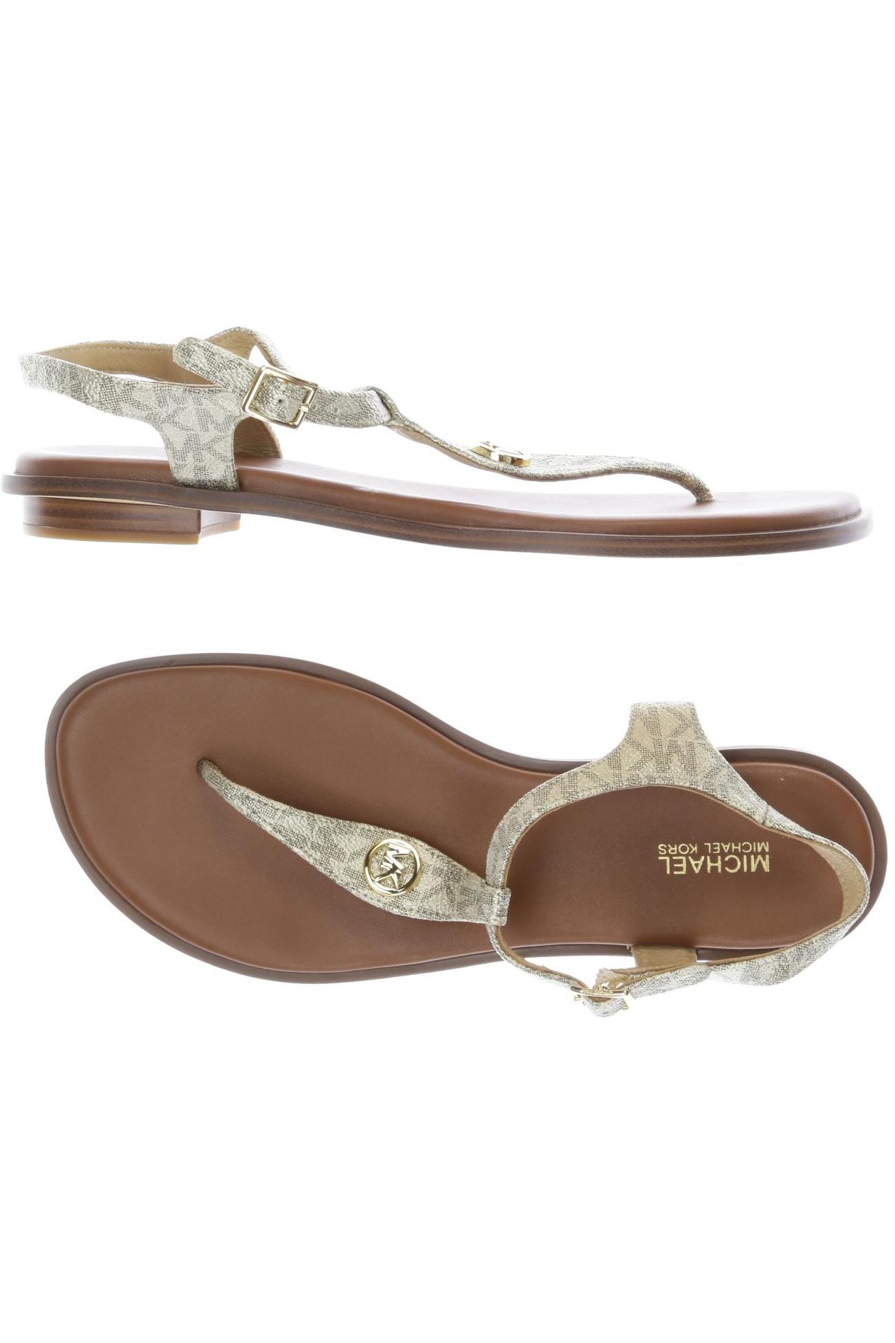 

Michael Michael Kors Damen Sandale, gold, Gr. 8
