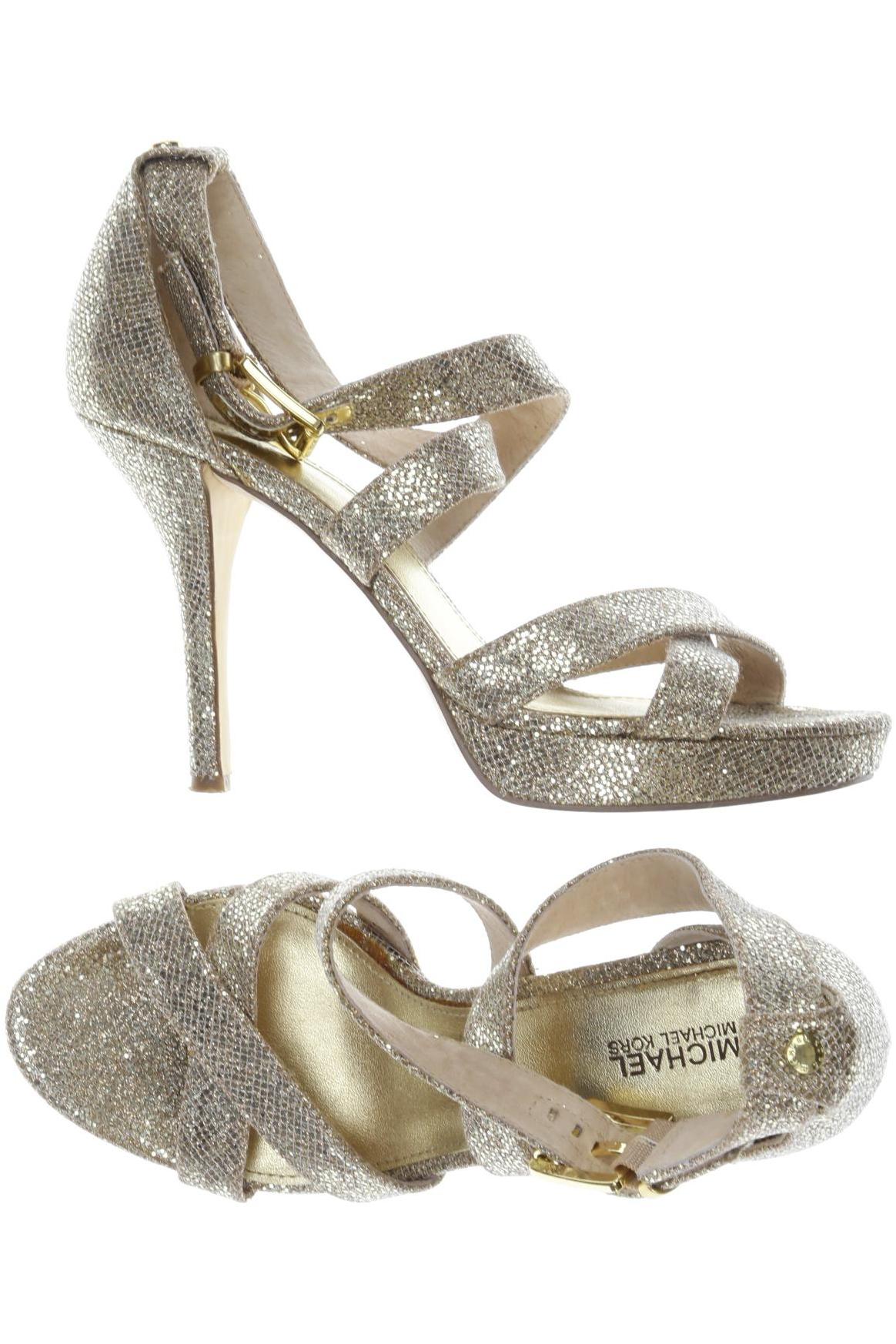 

Michael Michael Kors Damen Sandale, gold, Gr. 38
