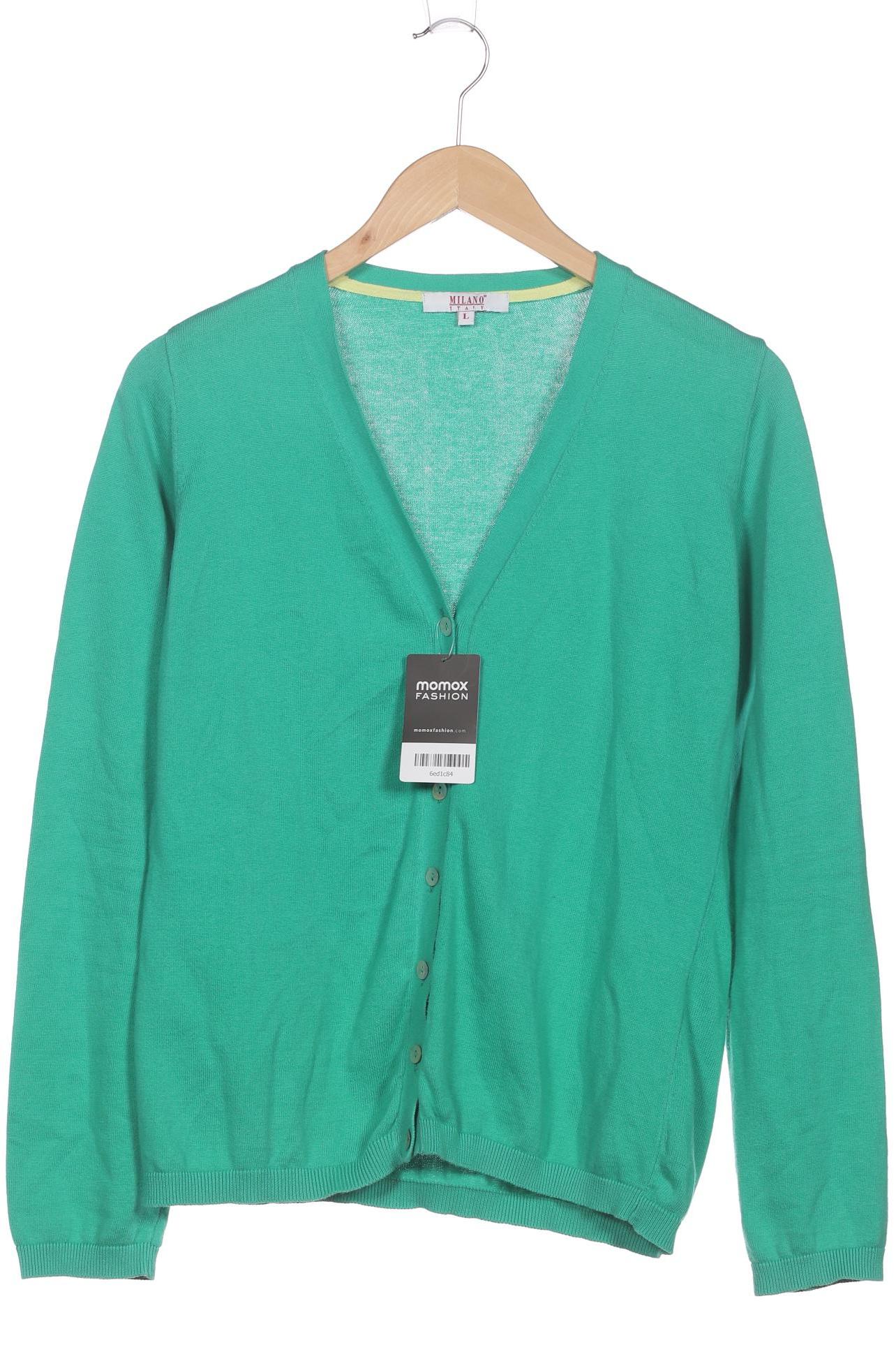 

Milano Italy Damen Strickjacke, grün, Gr. 42