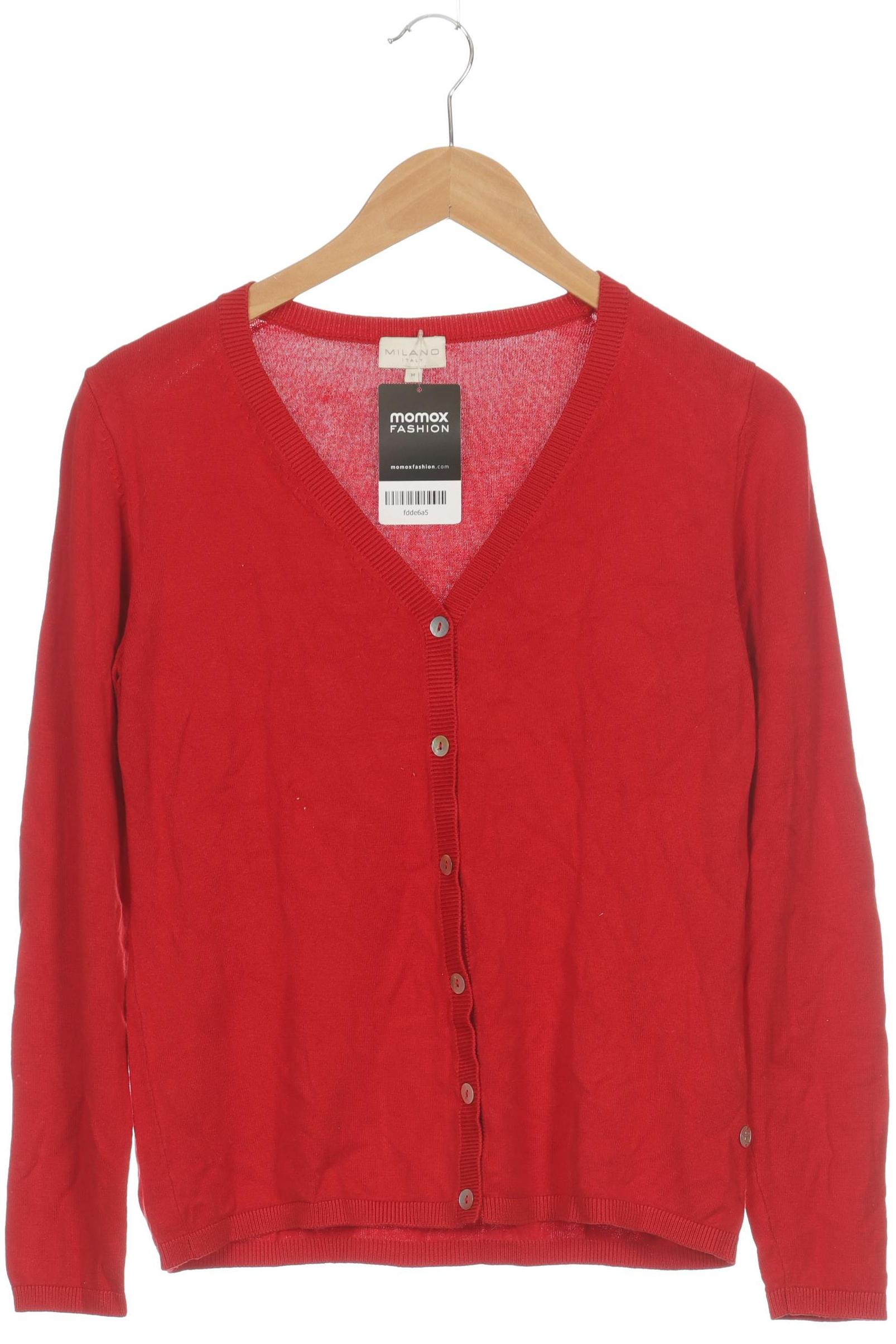 

Milano Italy Damen Strickjacke, rot, Gr. 38