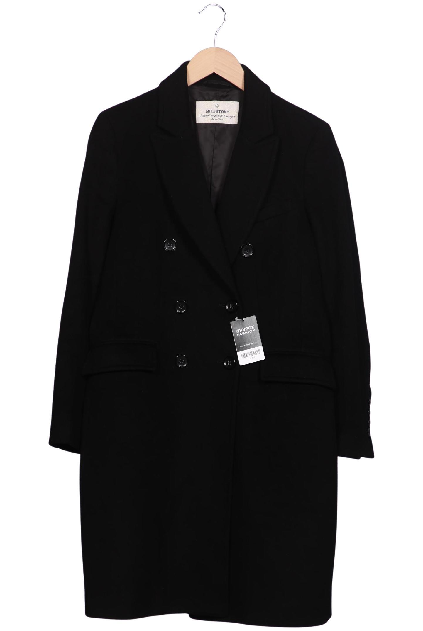 

Milestone Damen Mantel, schwarz, Gr. 40