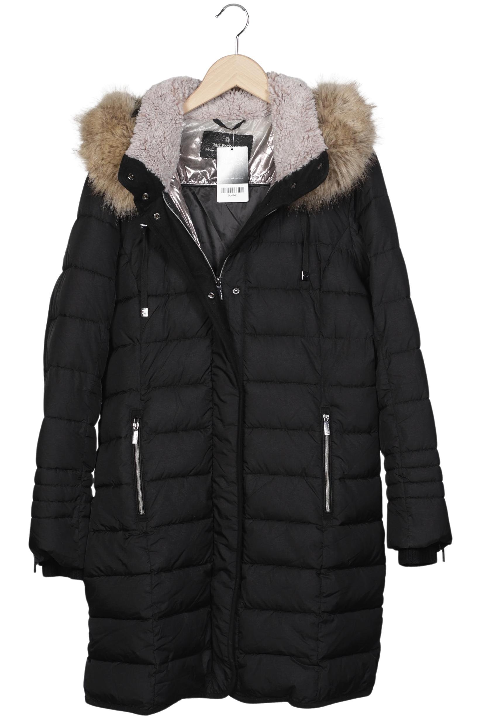 

Milestone Damen Mantel, schwarz, Gr. 42