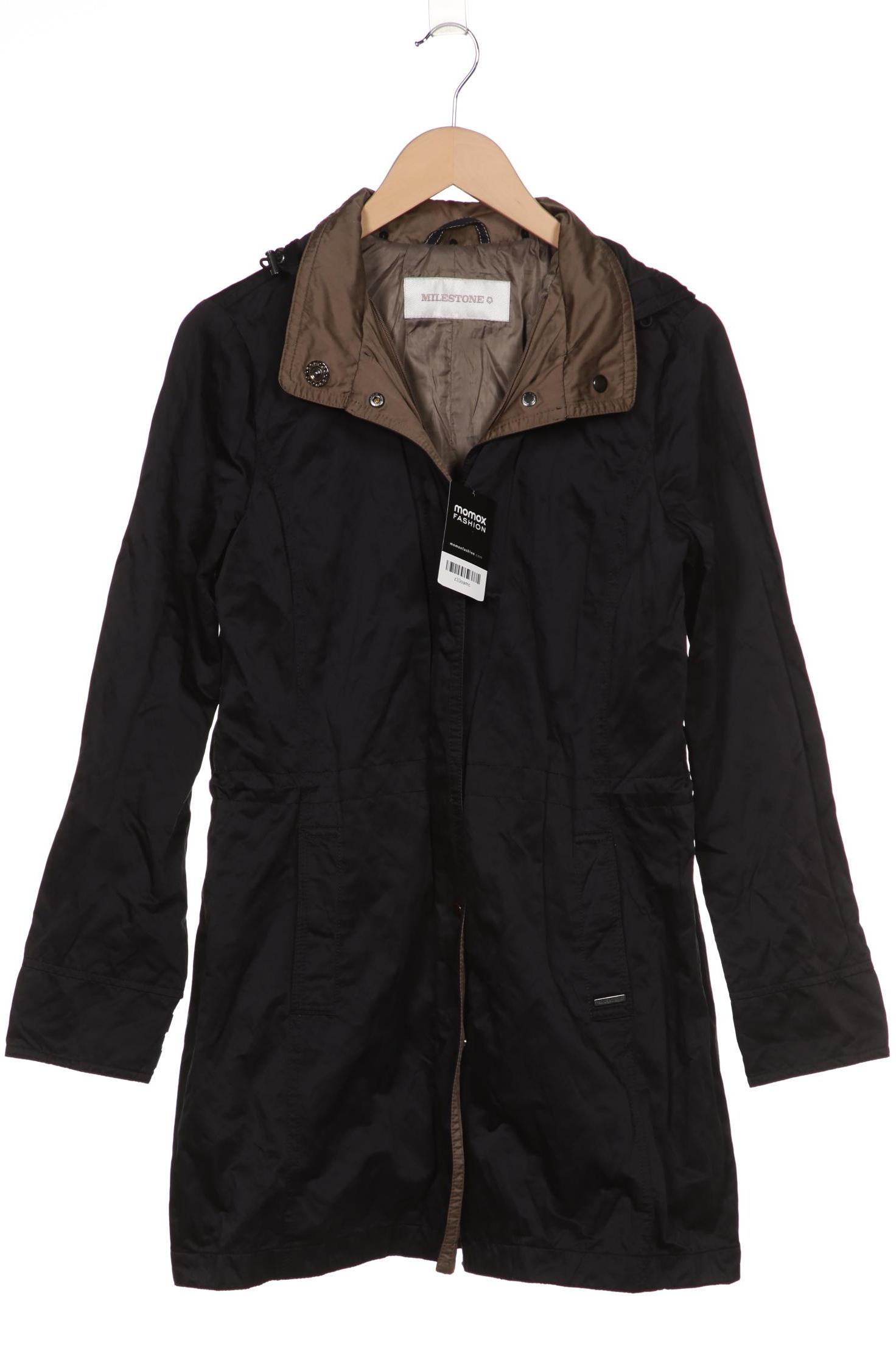 

Milestone Damen Mantel, schwarz, Gr. 38