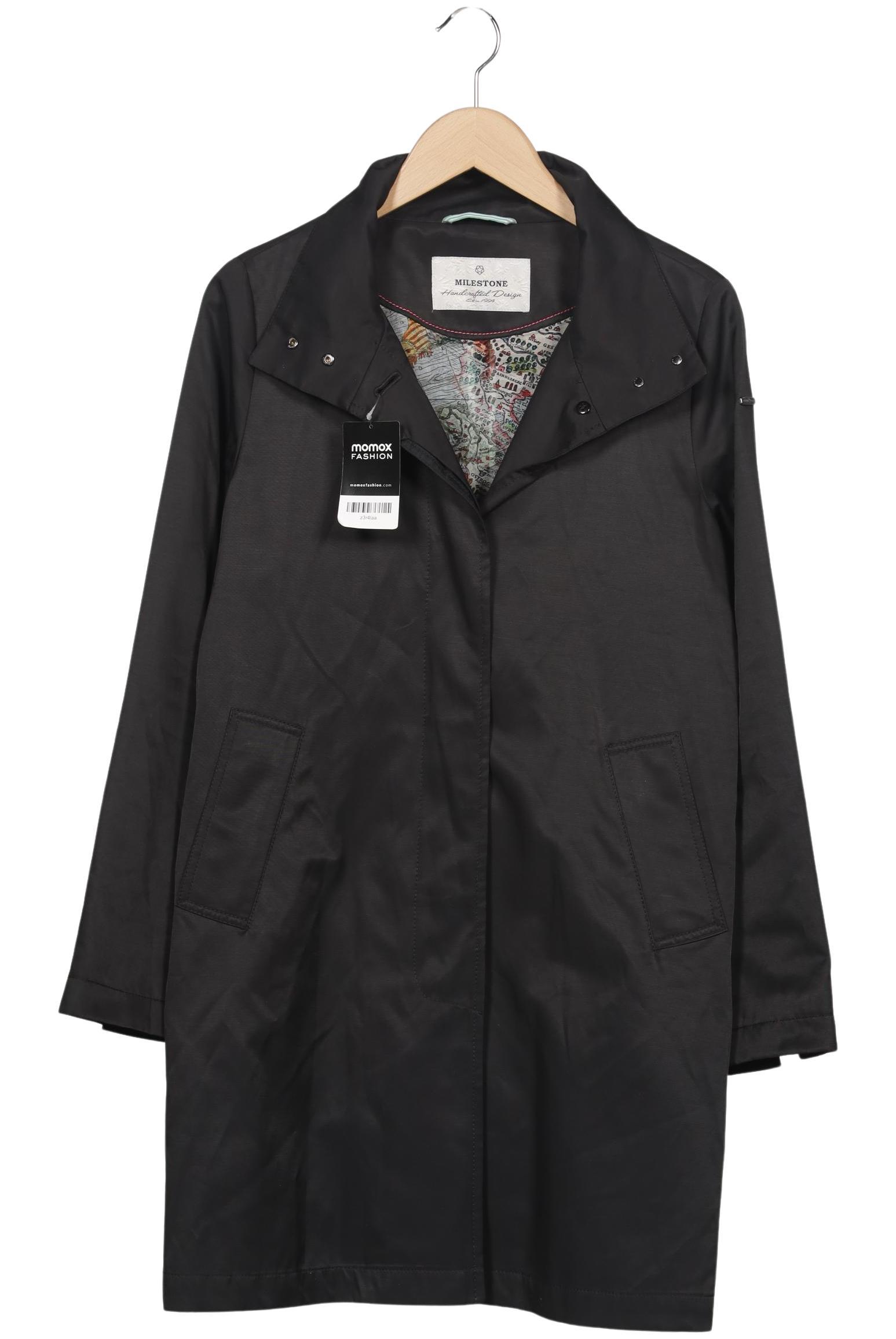 

Milestone Damen Mantel, schwarz, Gr. 38