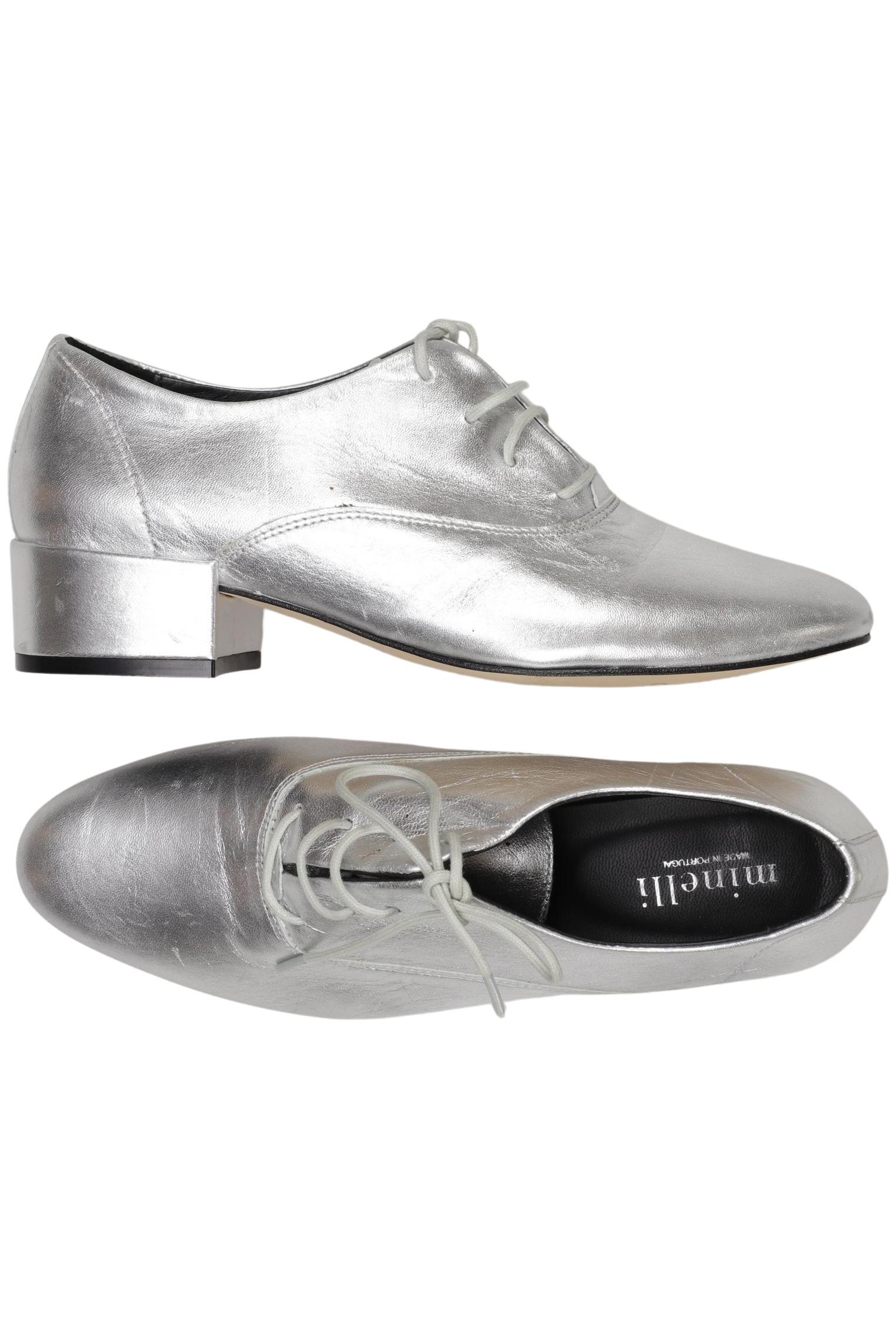 

minelli Damen Halbschuh, silber, Gr. 37