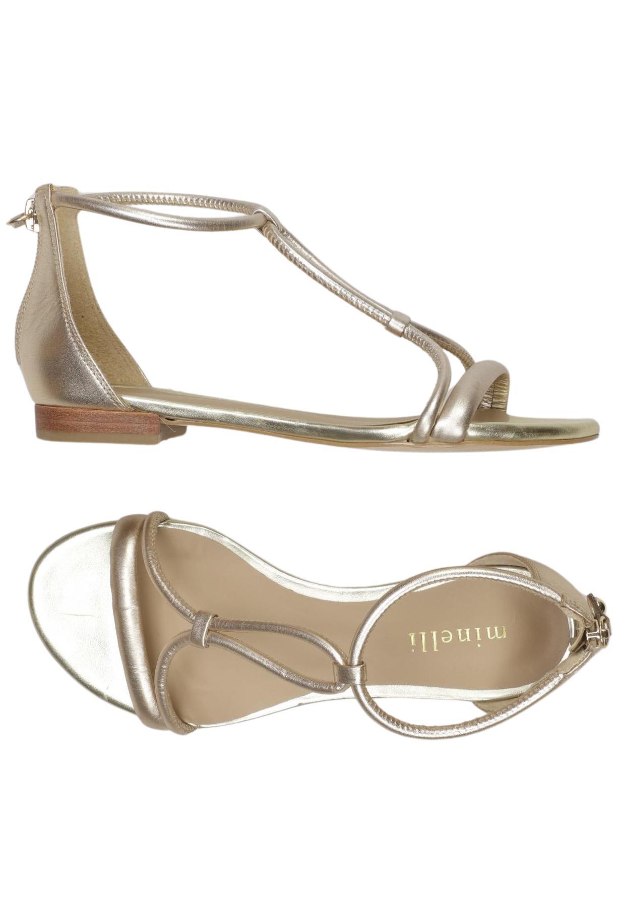 

minelli Damen Sandale, gold, Gr. 35