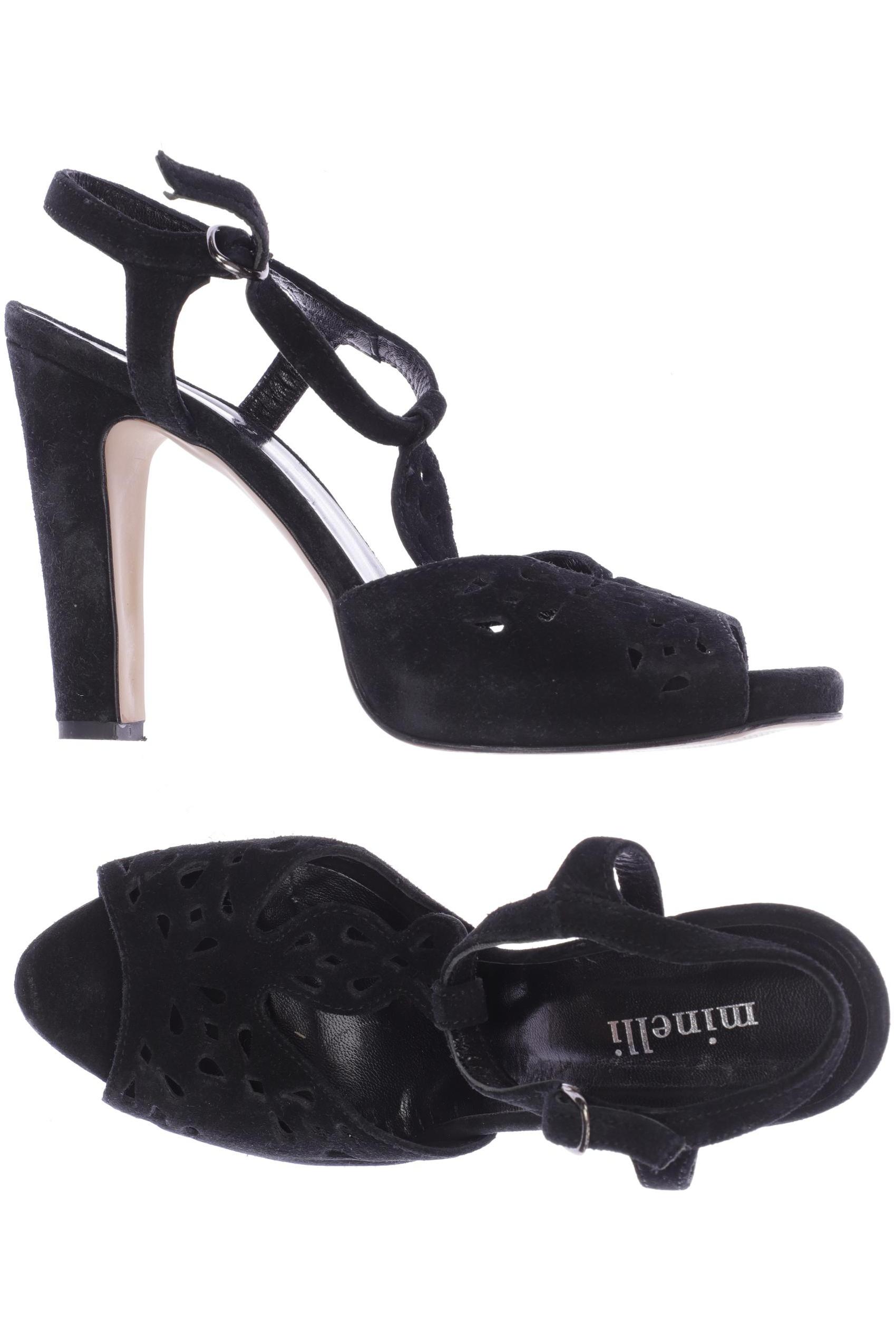 

minelli Damen Sandale, schwarz, Gr. 39