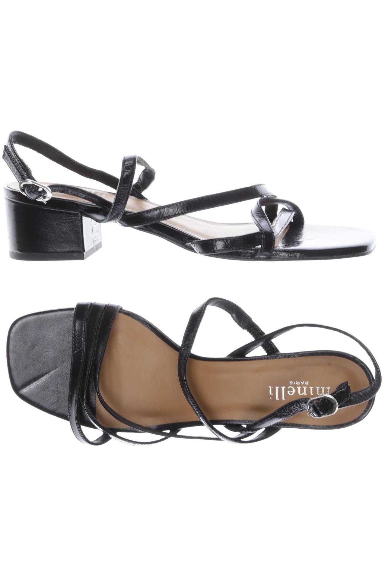 

minelli Damen Sandale, schwarz, Gr. 38
