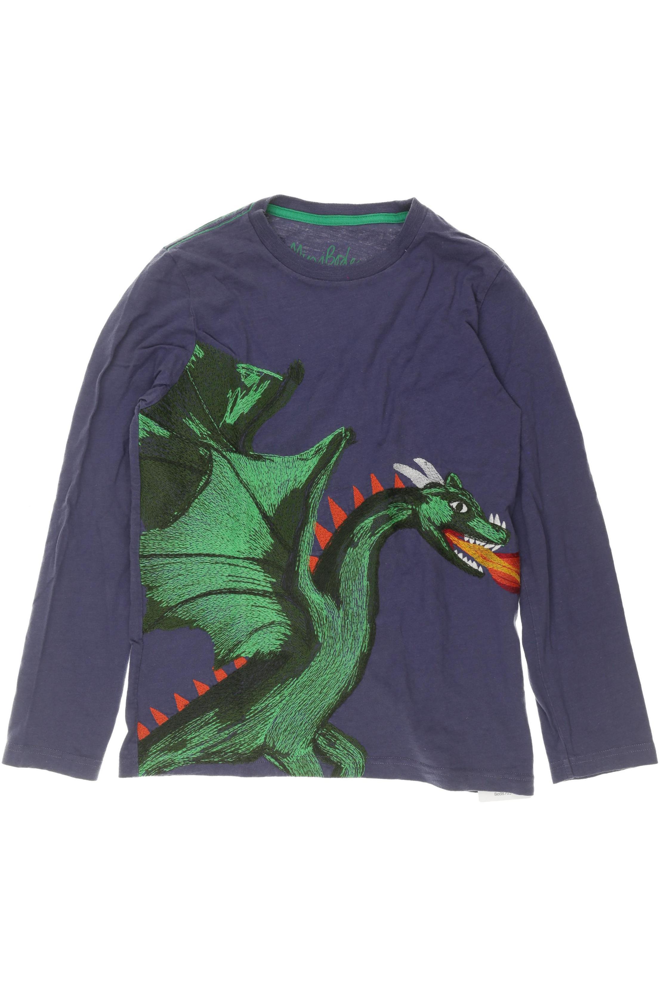 

Mini Boden Jungen Langarmshirt, blau, Gr. 140