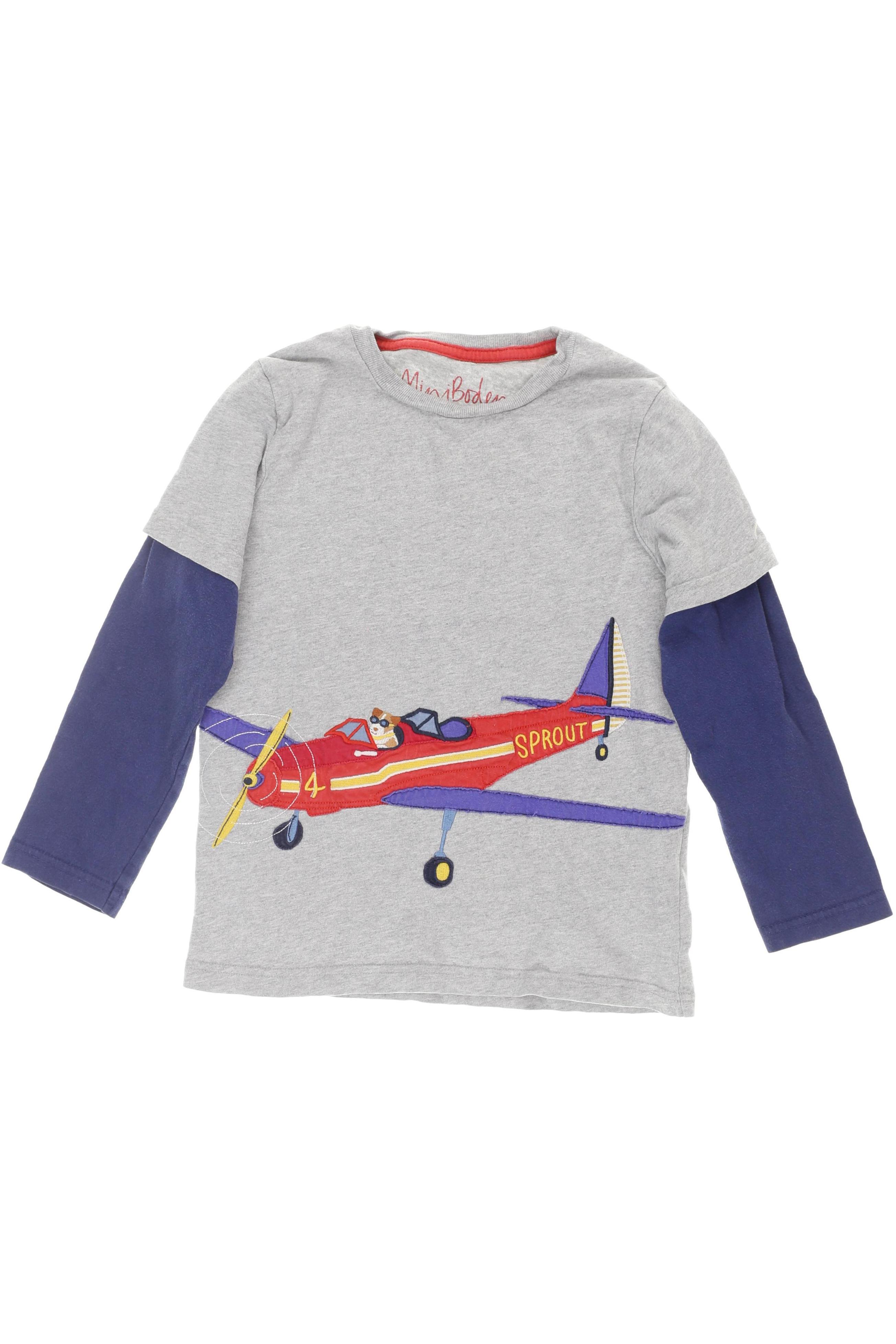 

Mini Boden Jungen Langarmshirt, grau, Gr. 122