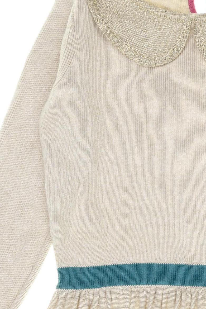 Thumbnail - Mini Boden Mädchen Kleid, beige, Gr. 104