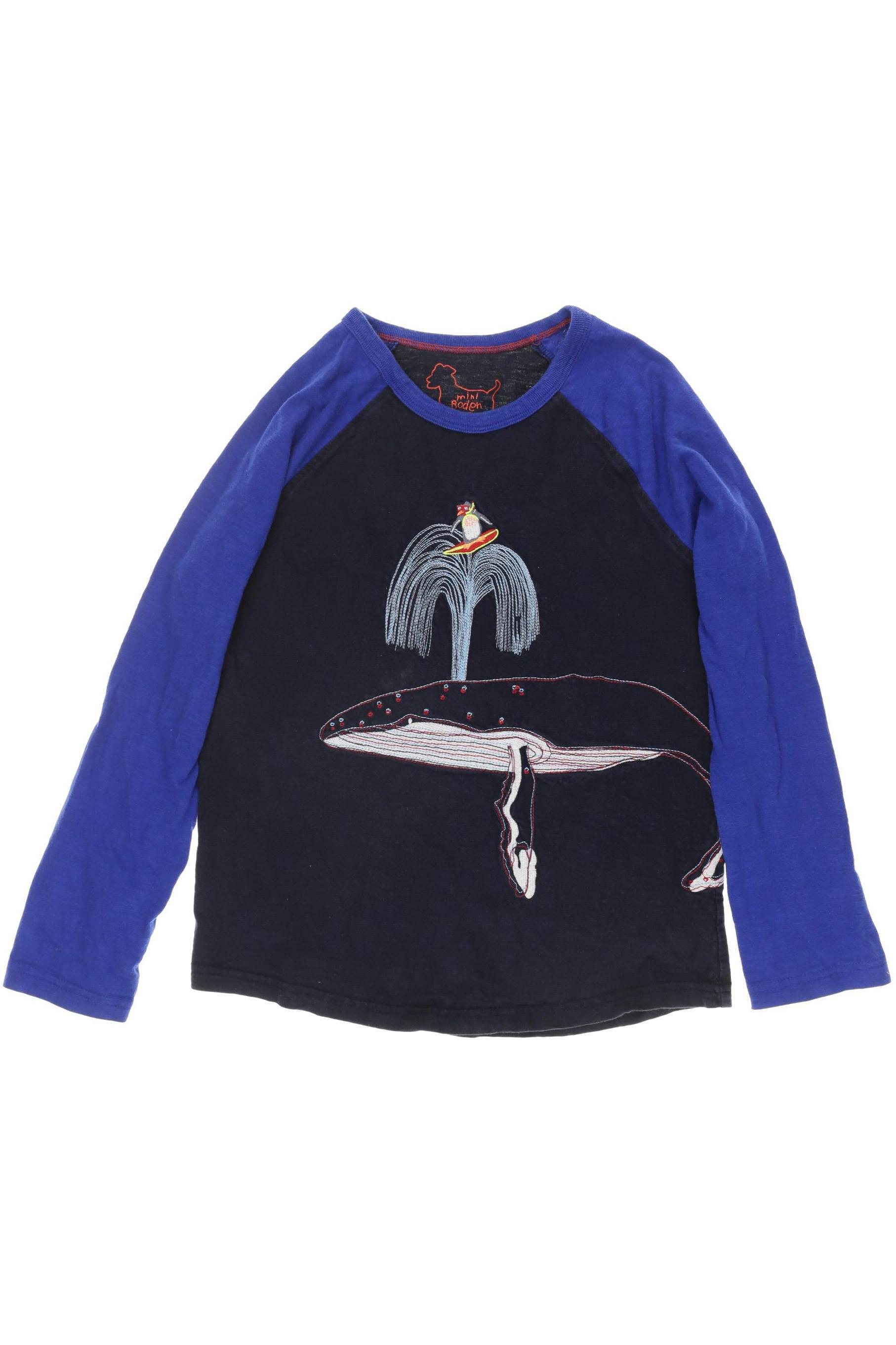 

Mini Boden Mädchen Langarmshirt, blau, Gr. 134