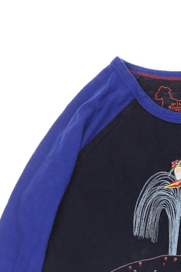 Thumbnail - Mini Boden Mädchen Langarmshirt, blau, Gr. 134