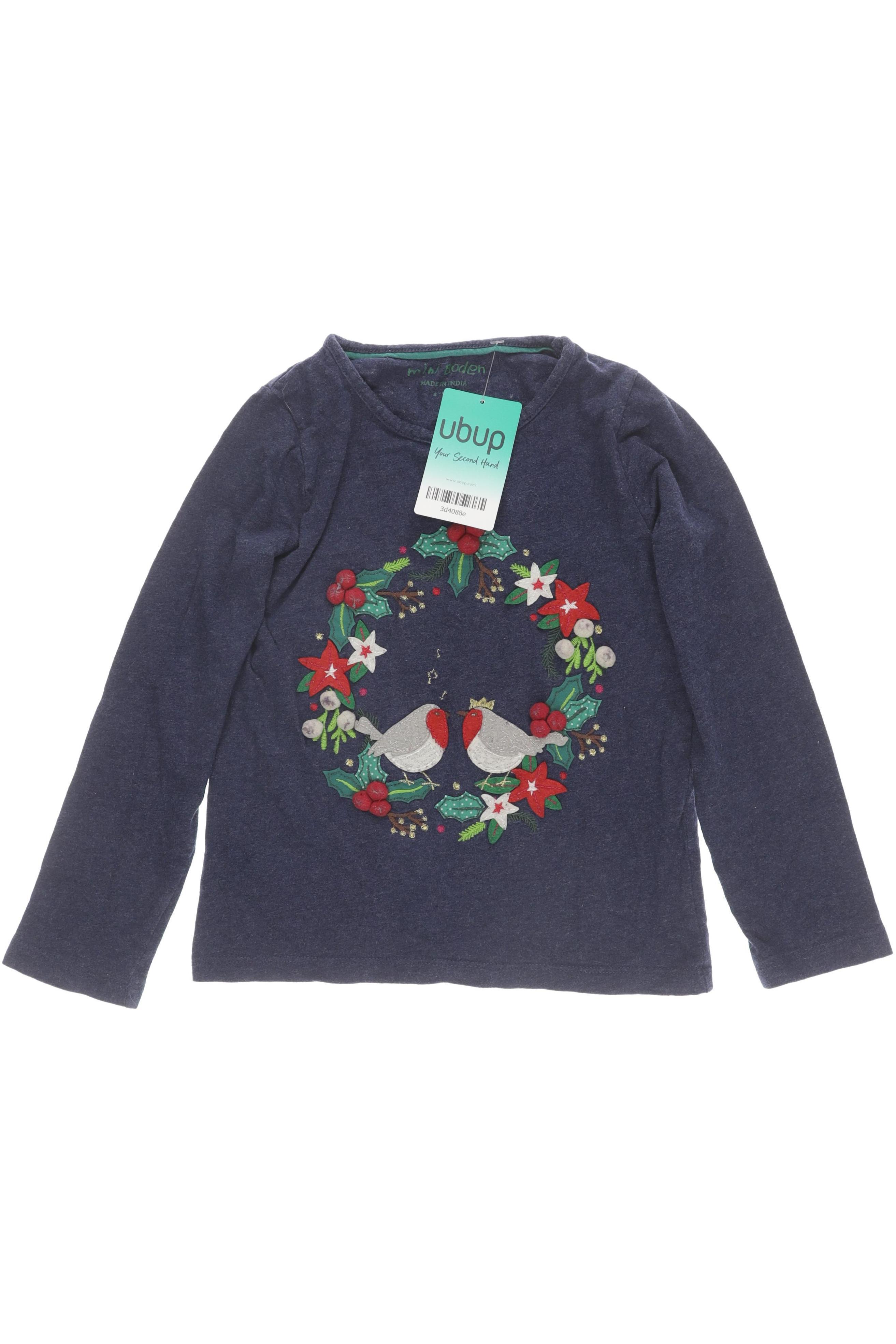 

Mini Boden Mädchen Langarmshirt, blau, Gr. 104