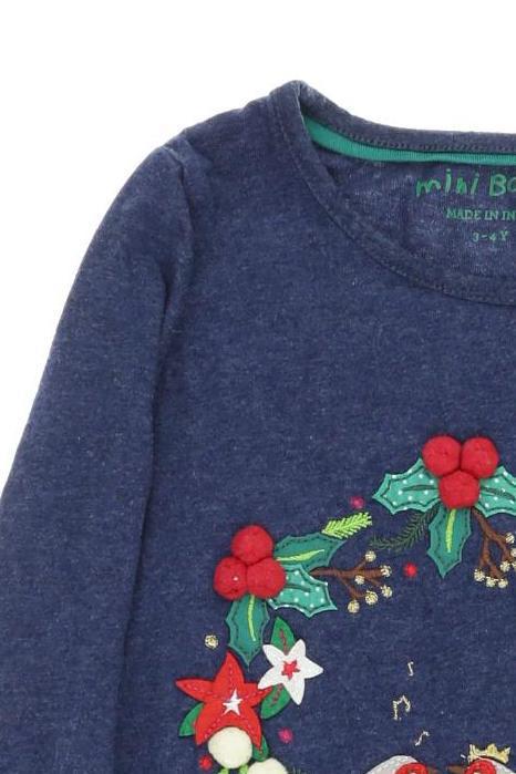 Thumbnail - Mini Boden Mädchen Langarmshirt, blau, Gr. 98
