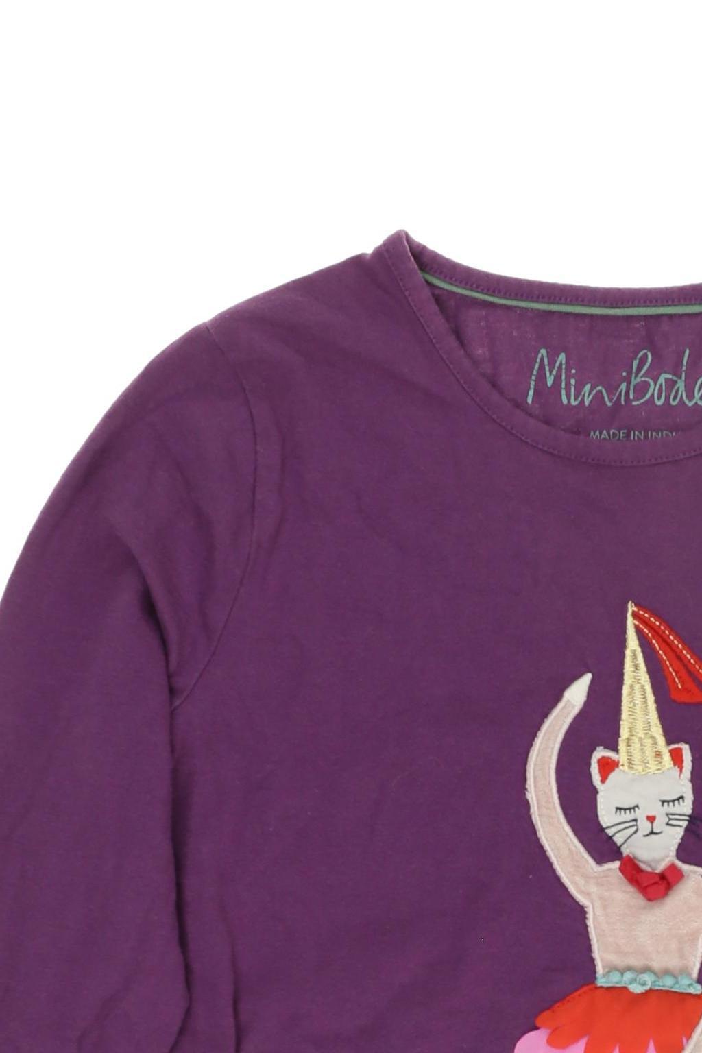 Thumbnail - Mini Boden Mädchen Langarmshirt, lila, Gr. 134