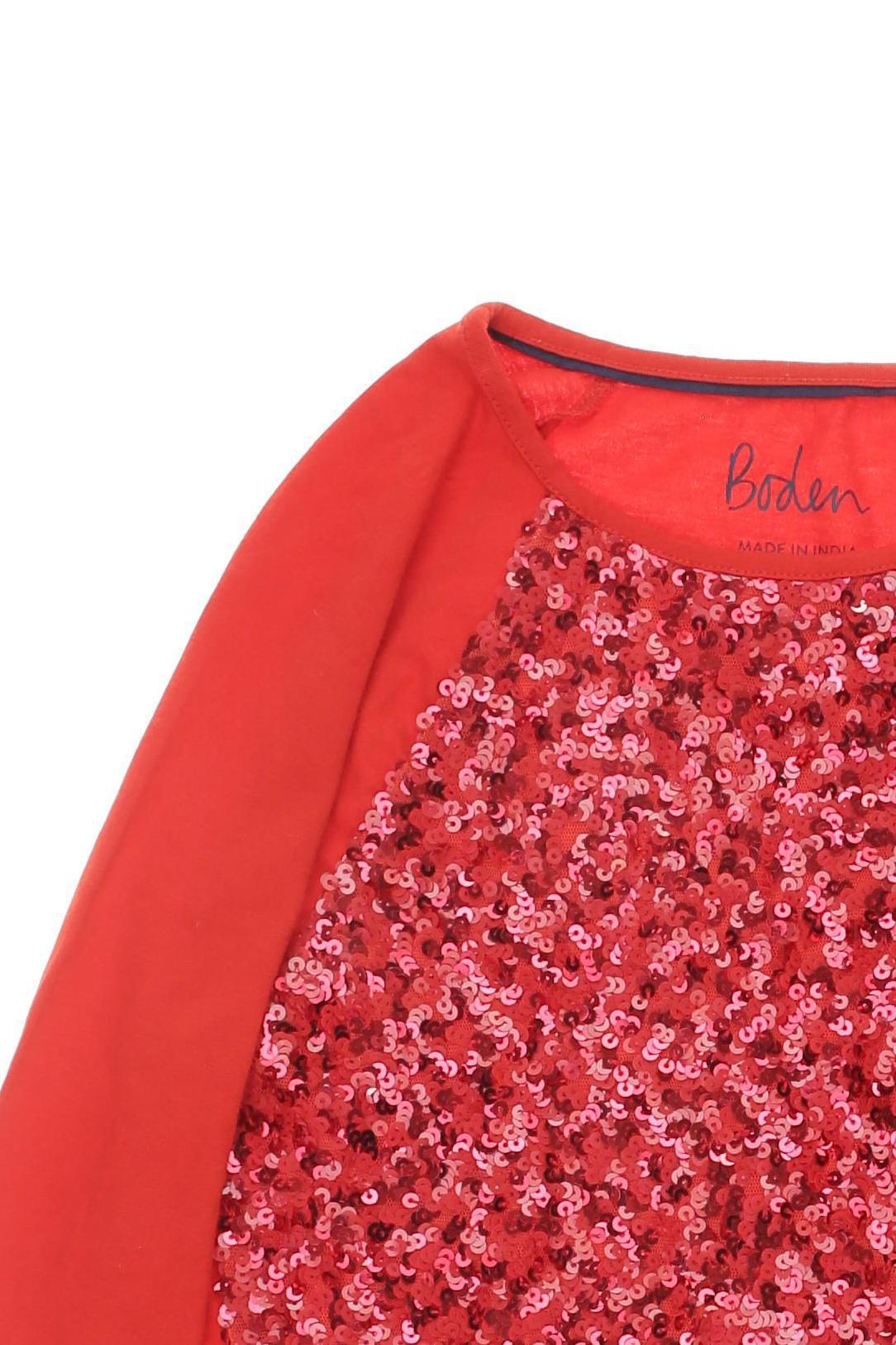 Thumbnail - Mini Boden Mädchen Langarmshirt, rot, Gr.