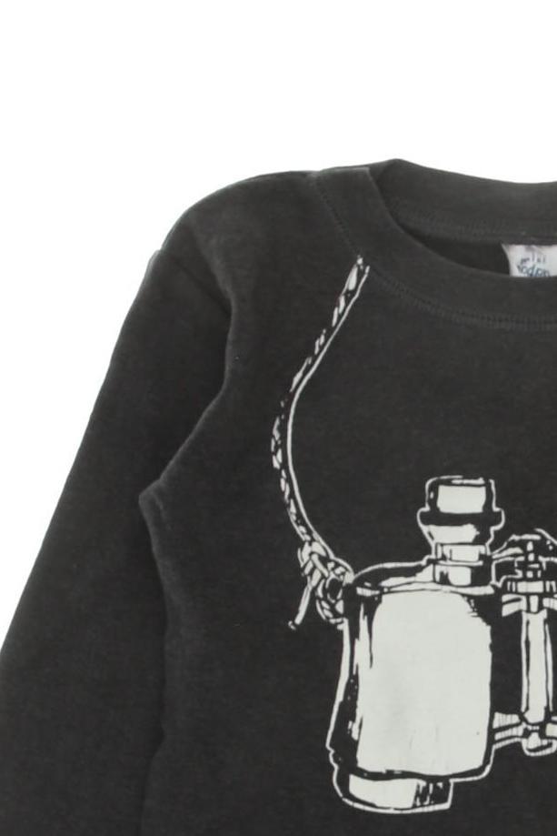 Thumbnail - Mini Boden Jungen Langarmshirt, grau, Gr. 122