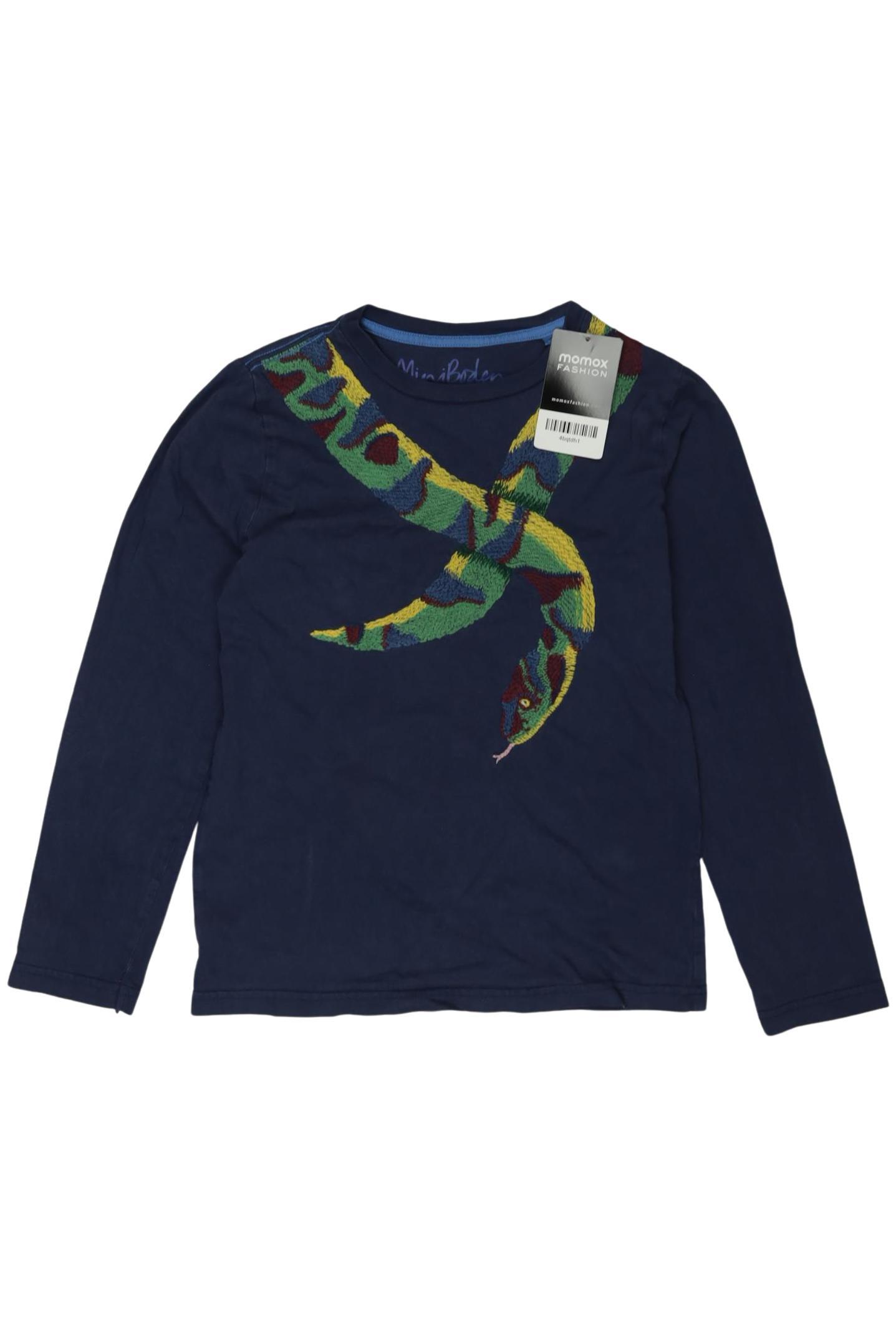 

Mini Boden Jungen Langarmshirt, marineblau, Gr. 140