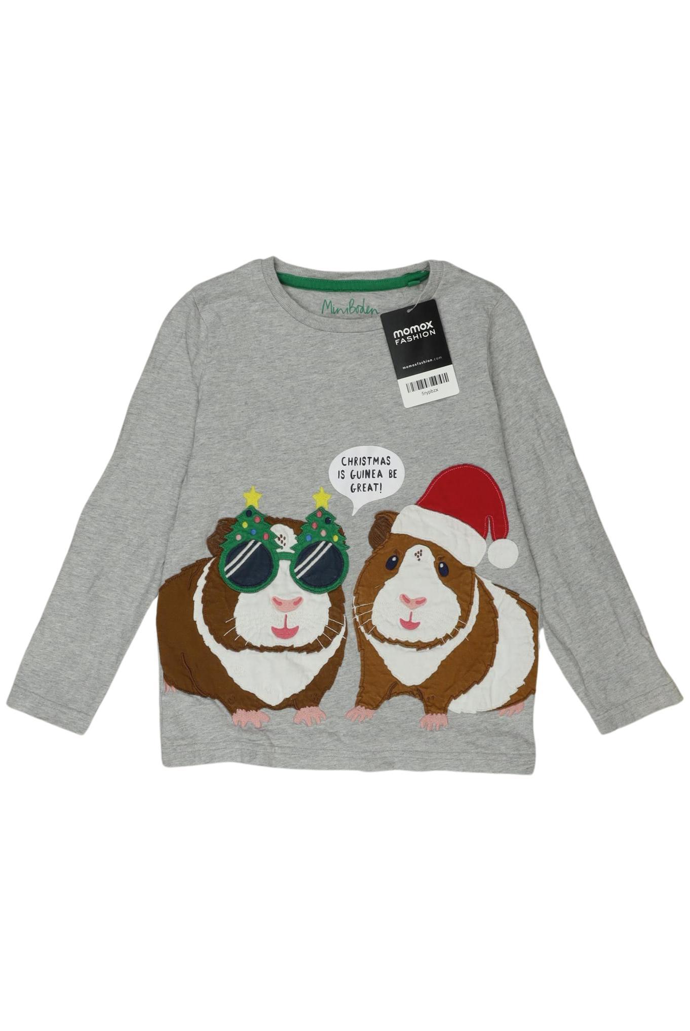 

Mini Boden Jungen Langarmshirt, grau, Gr. 116