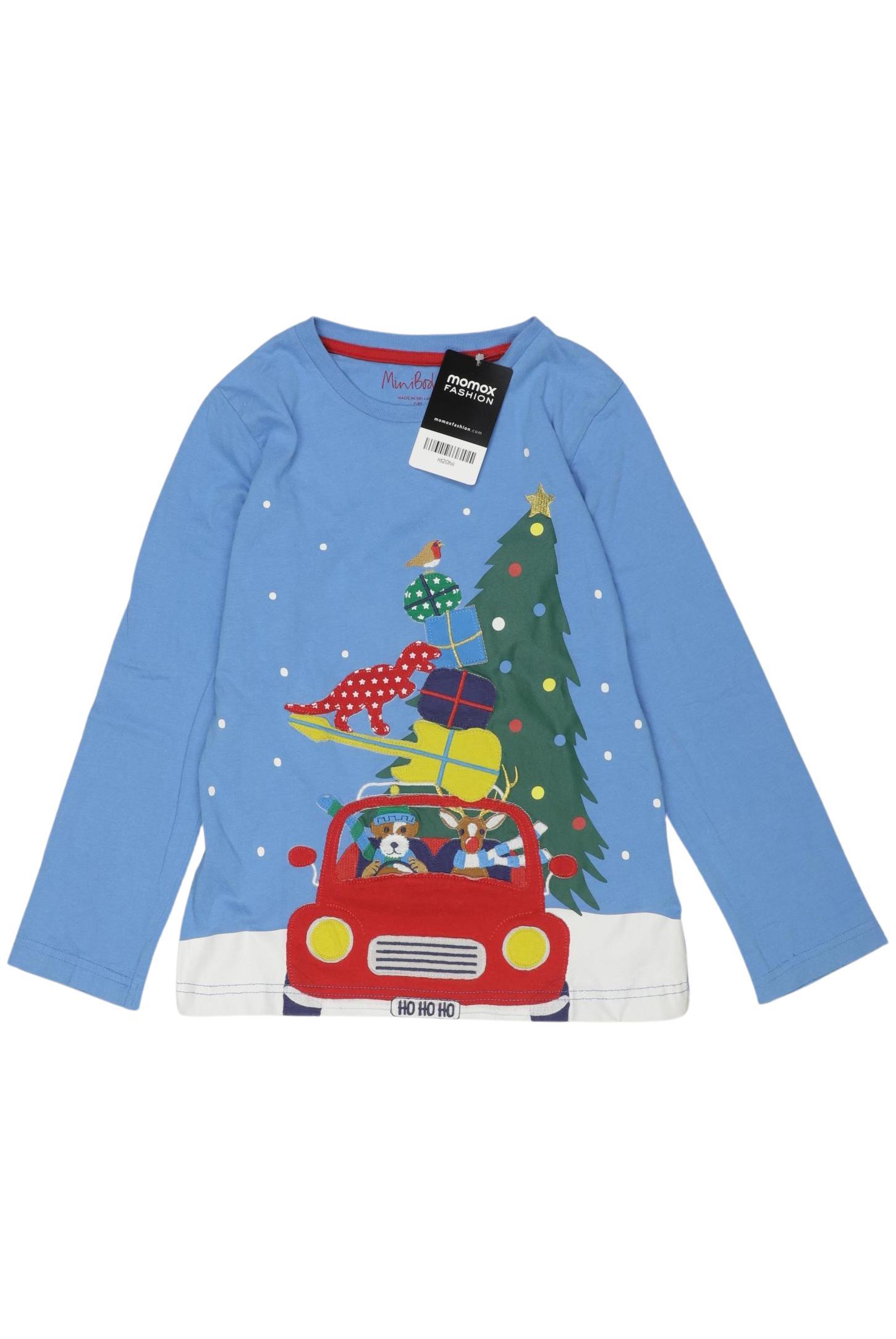

Mini Boden Jungen Langarmshirt, blau, Gr. 128