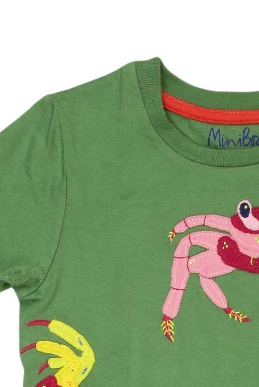 Thumbnail - Mini Boden Jungen T-Shirt, grün, Gr. 110