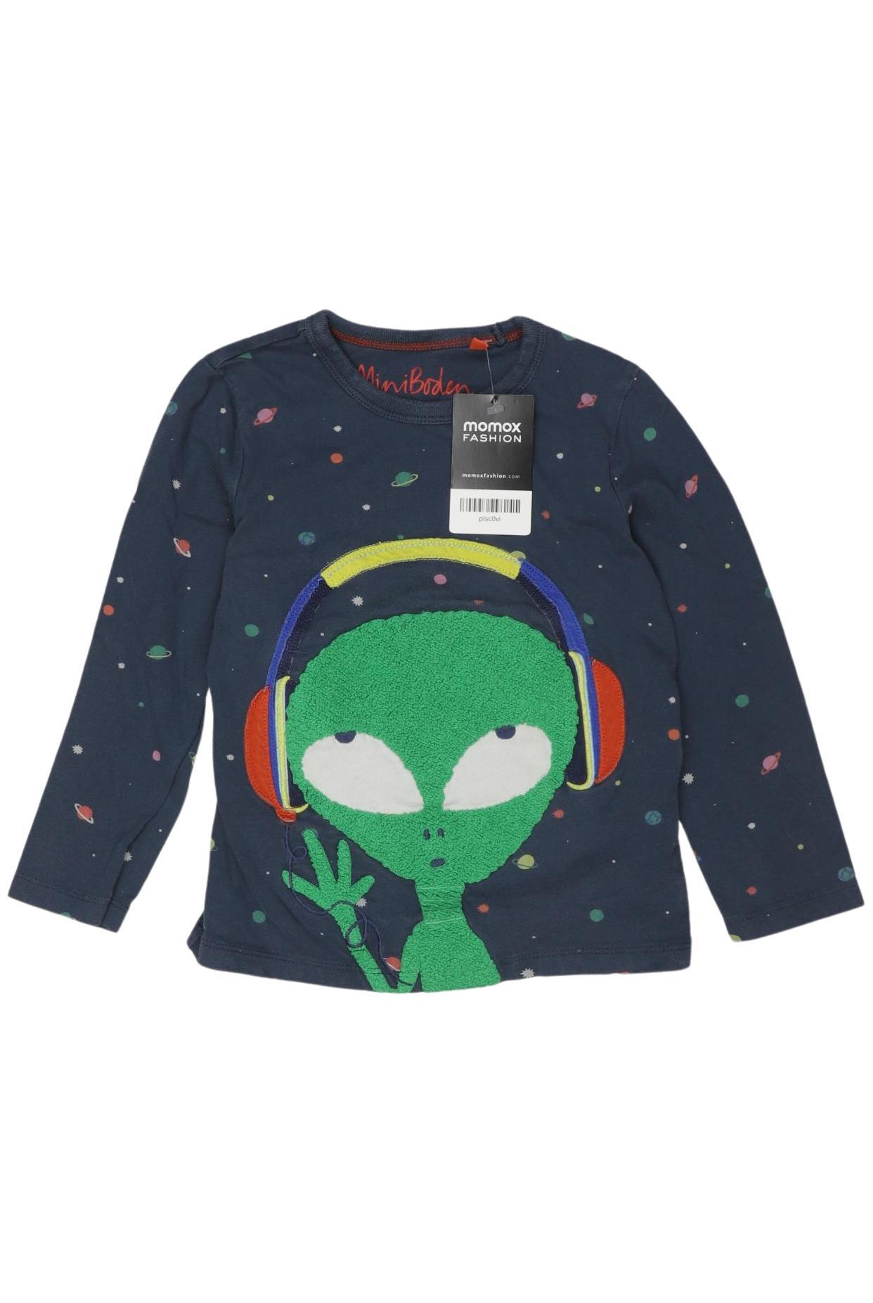 

Mini Boden Jungen Langarmshirt, marineblau, Gr. 110