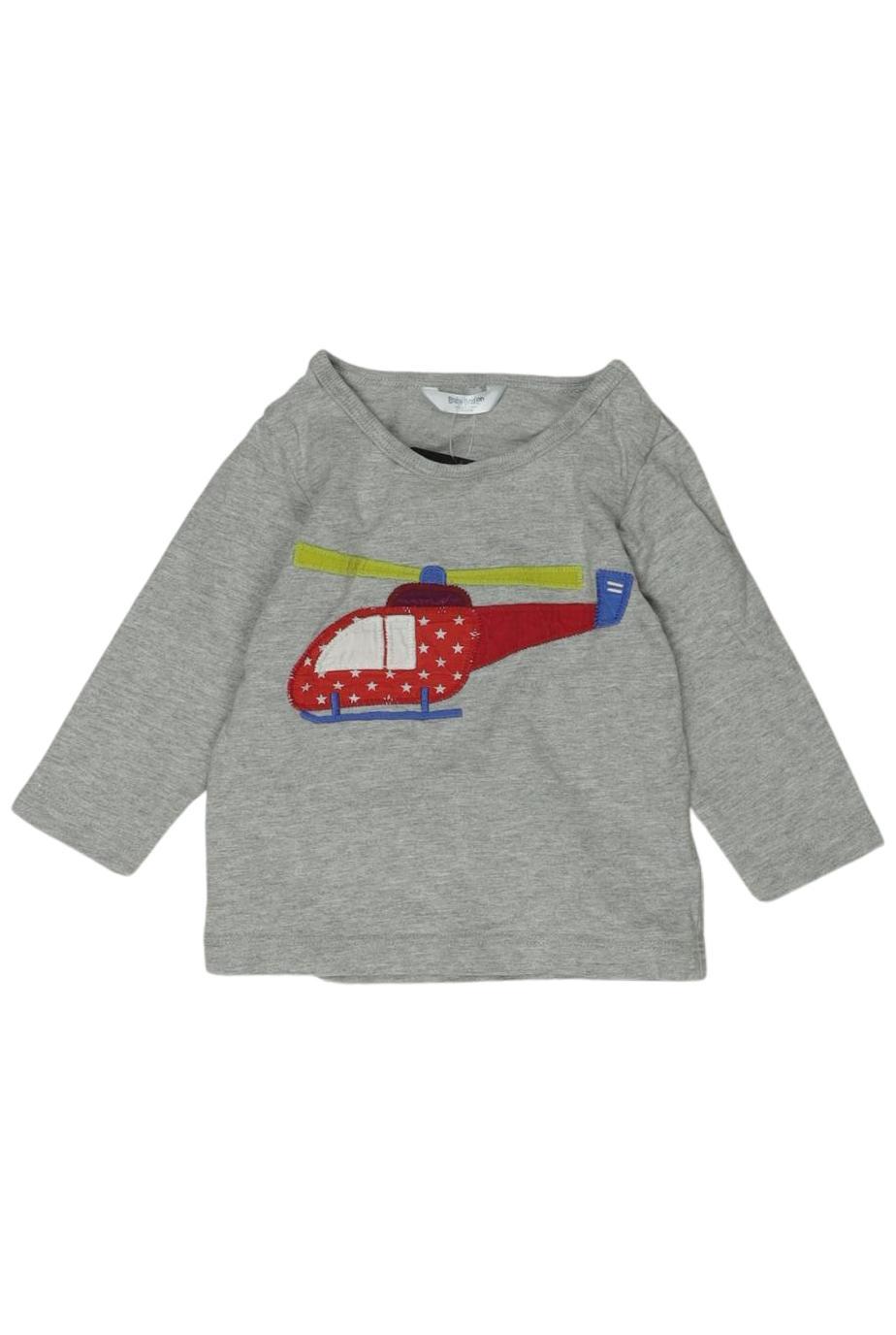 

Mini Boden Jungen Langarmshirt, grau, Gr. 62