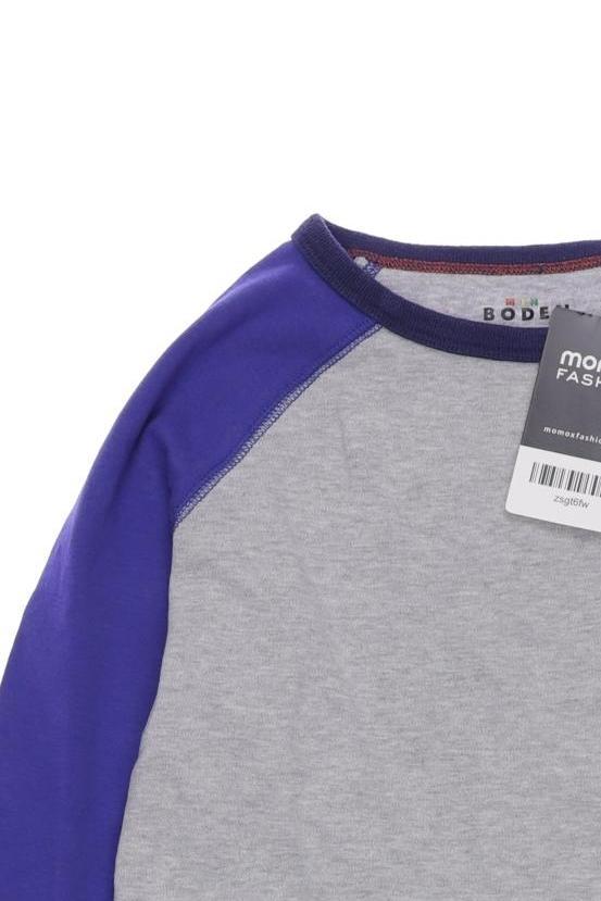 Thumbnail - Mini Boden Jungen Langarmshirt, grau, Gr. 140