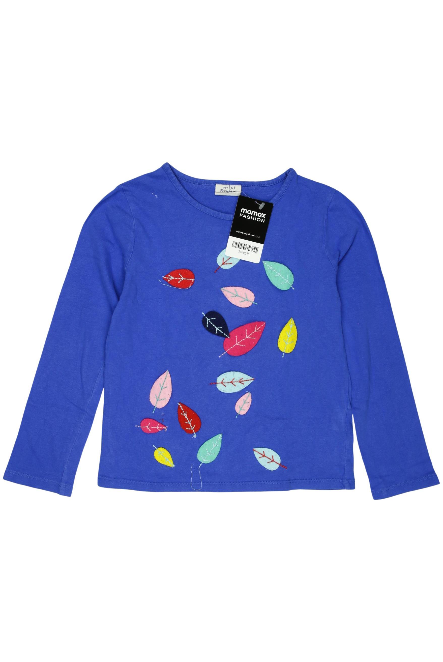 

Mini Boden Mädchen Langarmshirt, blau, Gr. 128