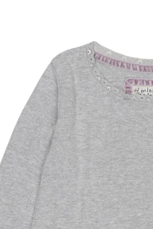 Thumbnail - Mini Boden Mädchen Langarmshirt, grau, Gr. 116
