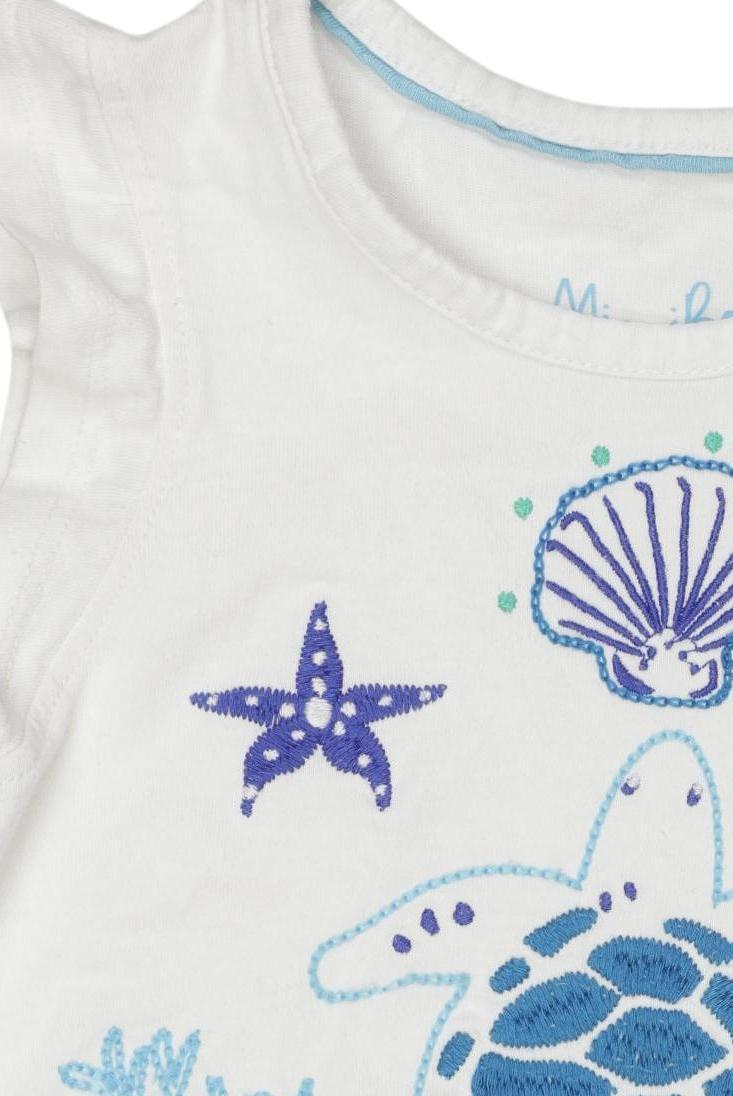 Thumbnail - Mini Boden Mädchen T-Shirt, weiß, Gr. 104