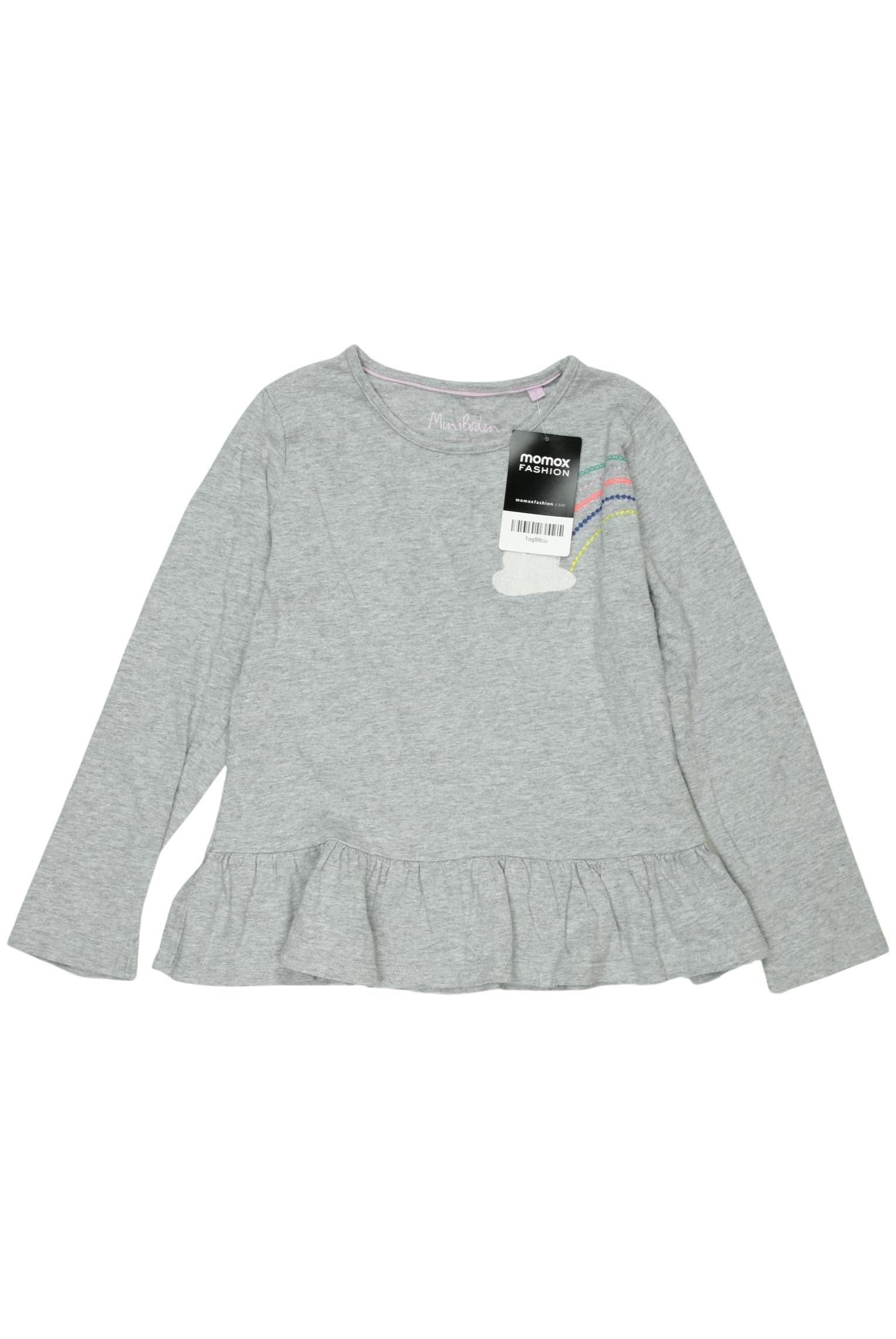 

Mini Boden Mädchen Langarmshirt, grau, Gr. 128