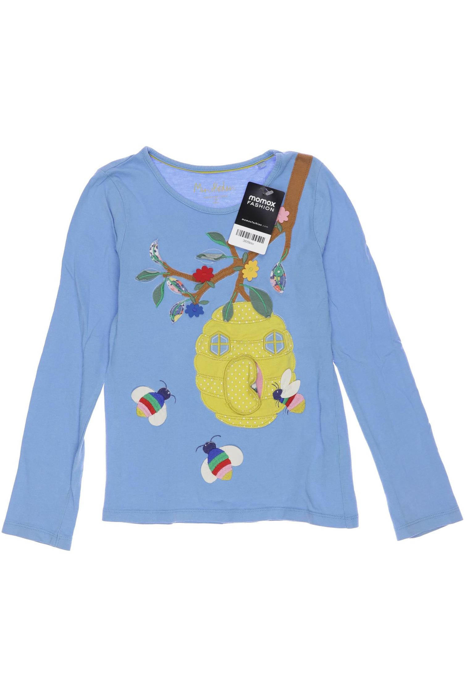 

Mini Boden Mädchen Langarmshirt, blau, Gr. 128