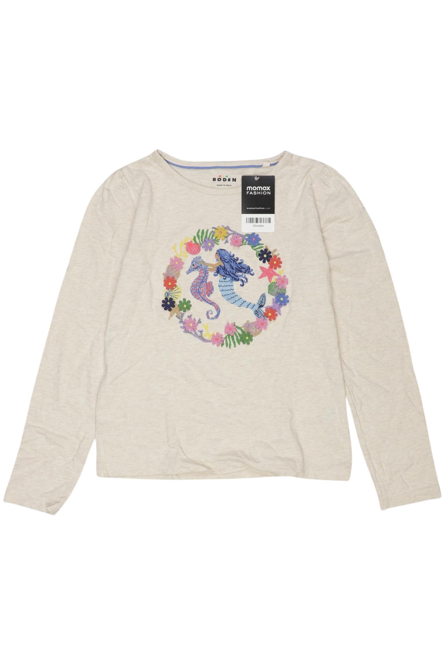 

Mini Boden Damen Langarmshirt, beige, Gr. 140