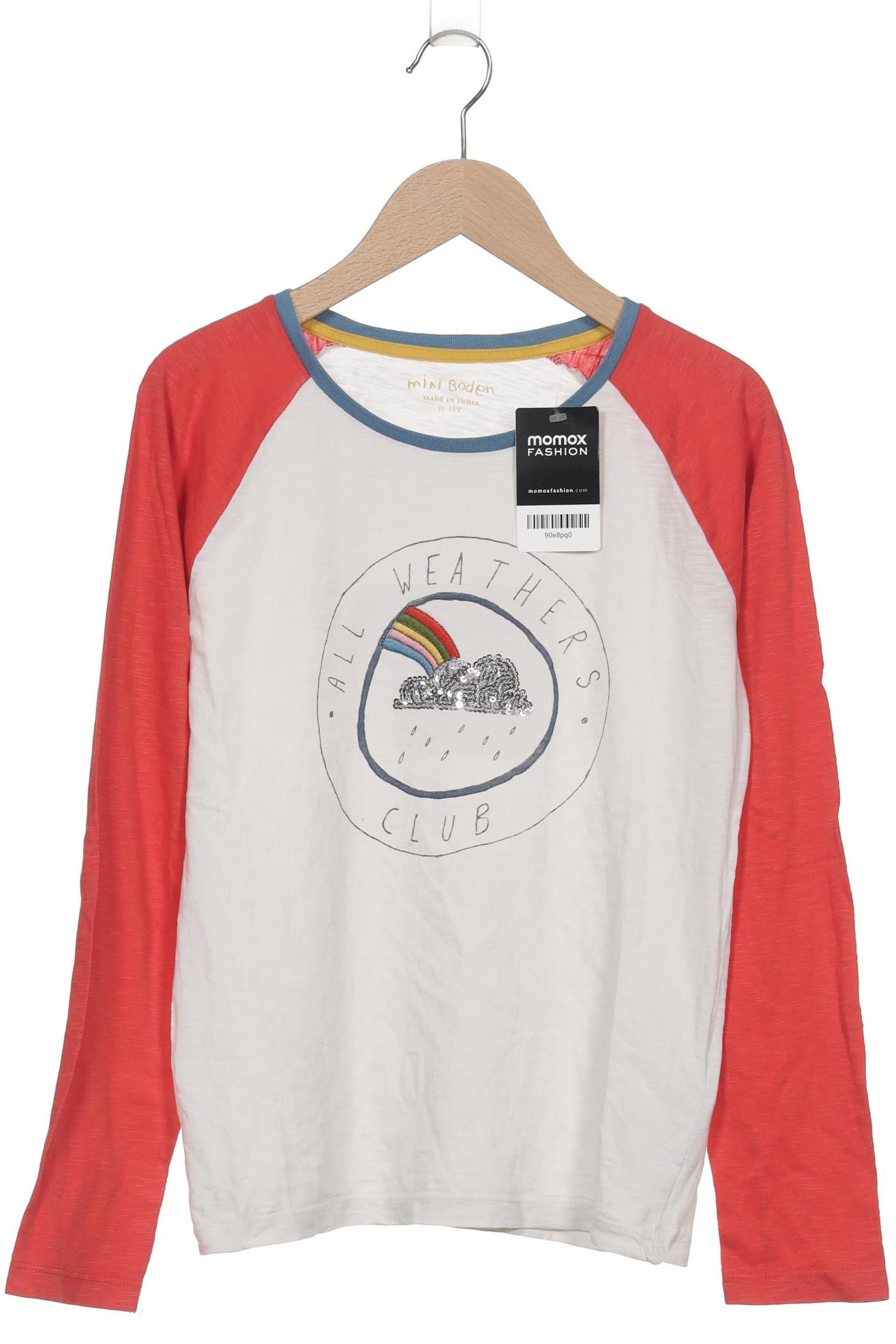 

Mini Boden Damen Langarmshirt, weiß, Gr. 152