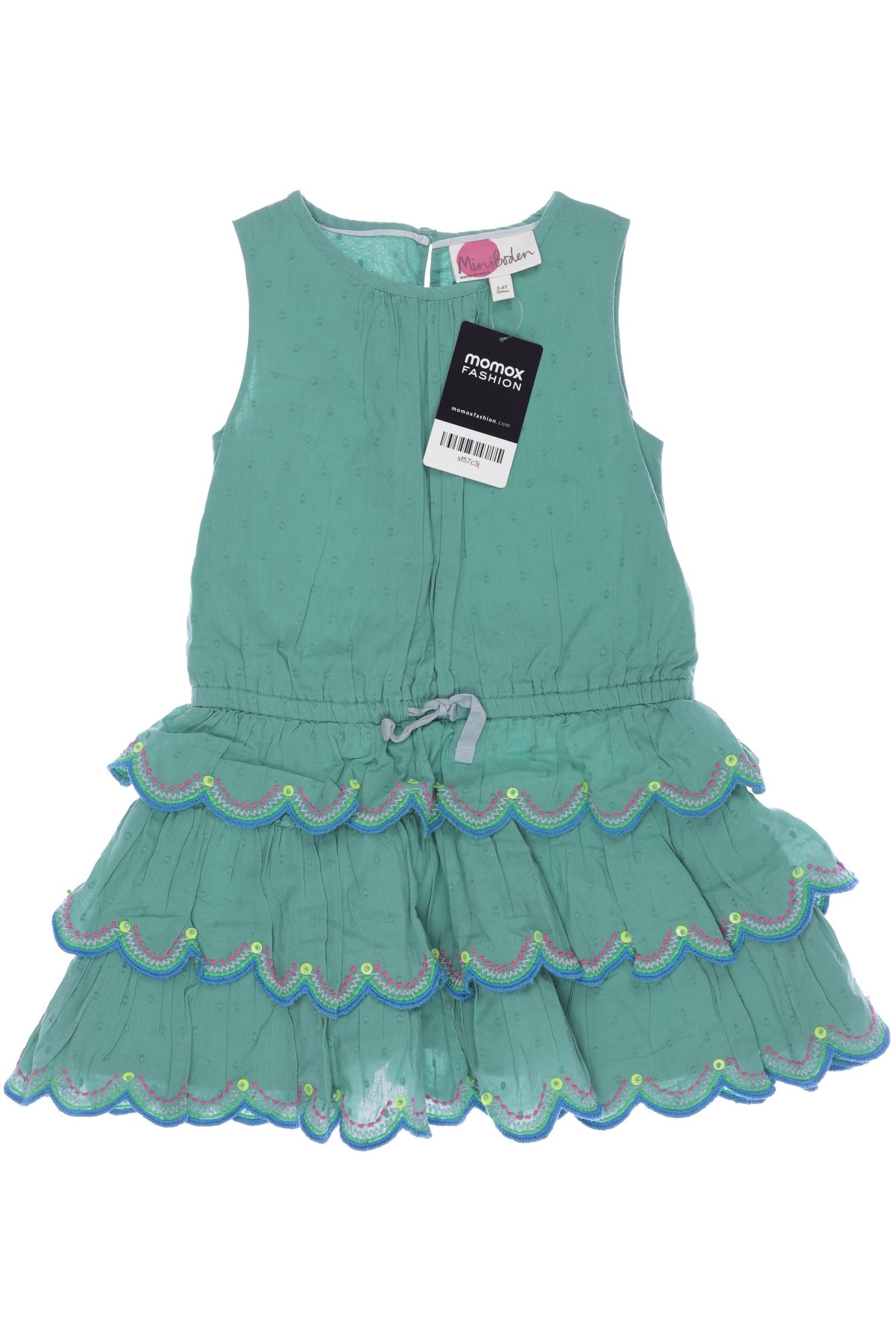 

Mini Boden Mädchen Kleid, grün, Gr. 104