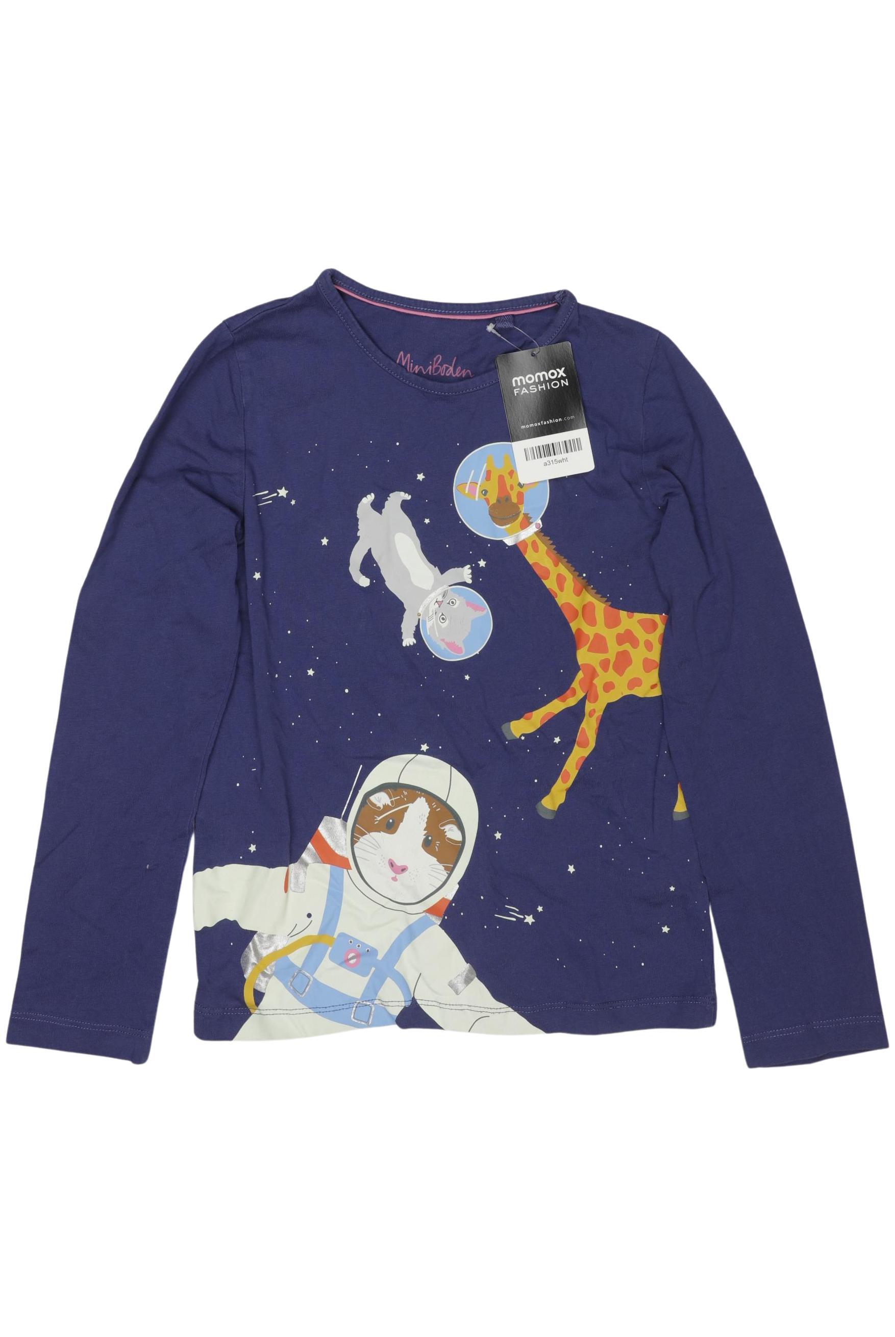 

Mini Boden Mädchen Langarmshirt, marineblau, Gr. 134