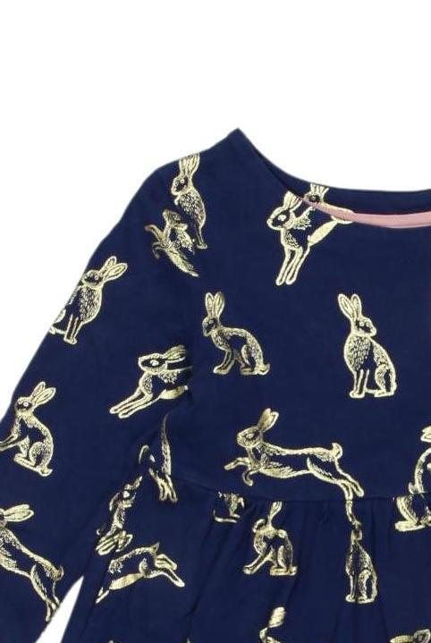 Thumbnail - Mini Boden Mädchen Kleid, marineblau, Gr. 104