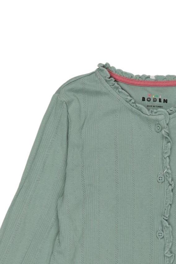 Thumbnail - Mini Boden Mädchen Strickjacke, hellgrün, Gr. 128