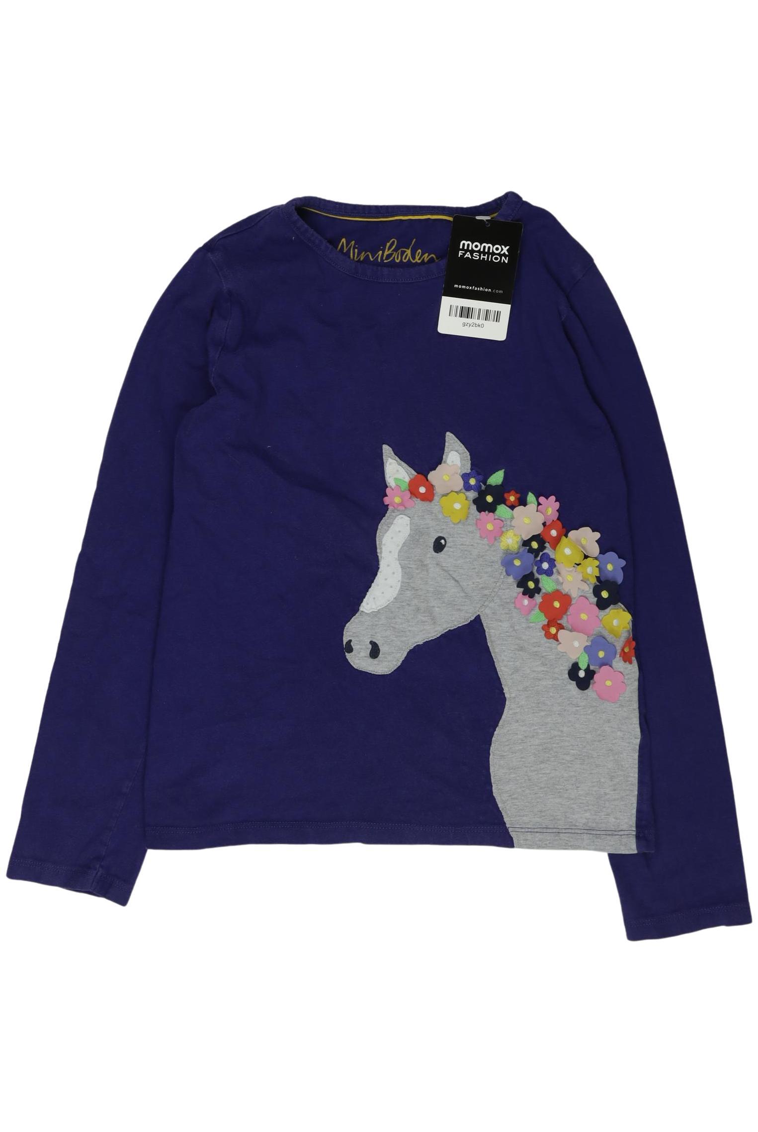 

Mini Boden Mädchen Langarmshirt, marineblau, Gr. 140