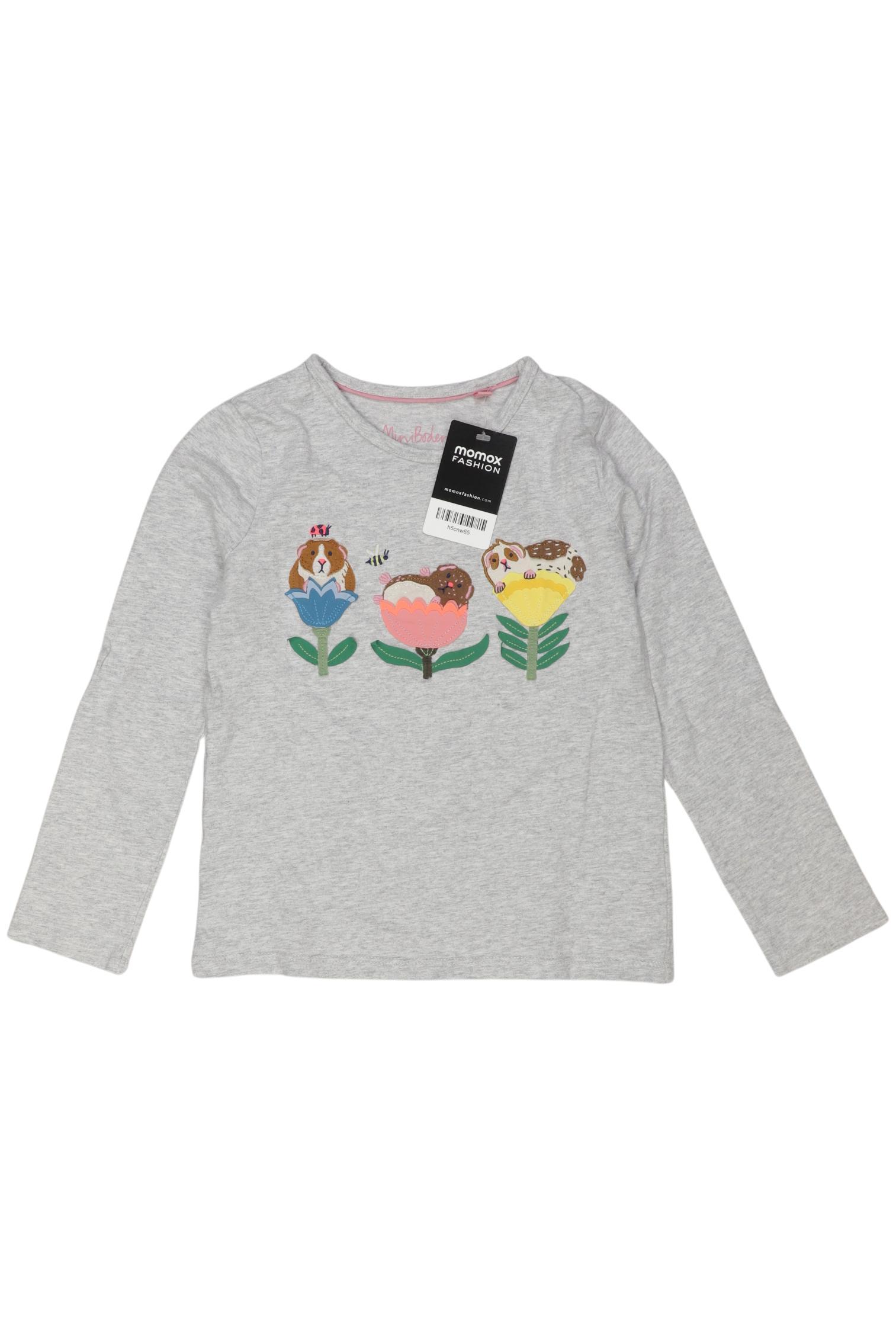 

Mini Boden Mädchen Langarmshirt, grau, Gr. 128