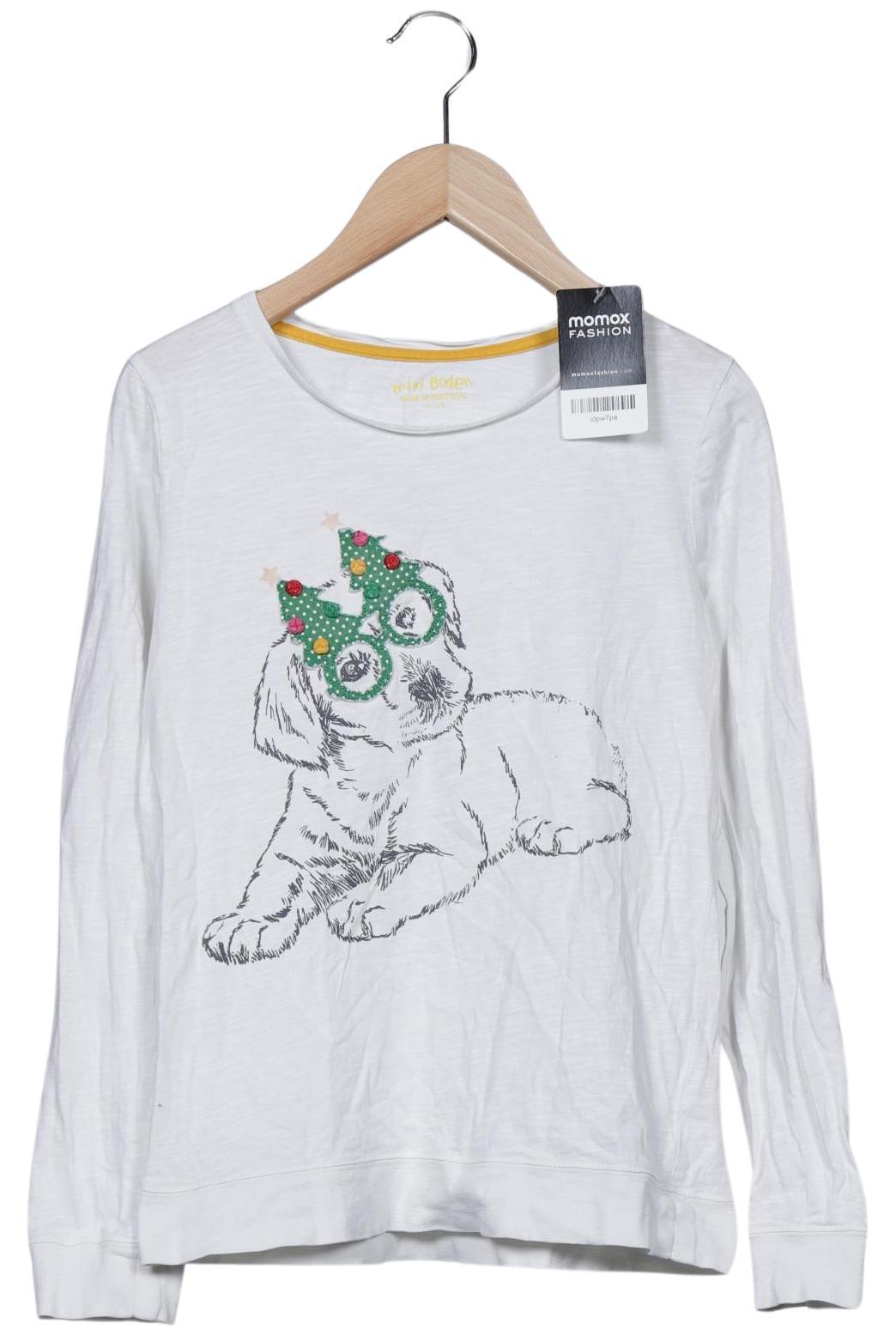 

Mini Boden Mädchen Langarmshirt, weiß, Gr. 152