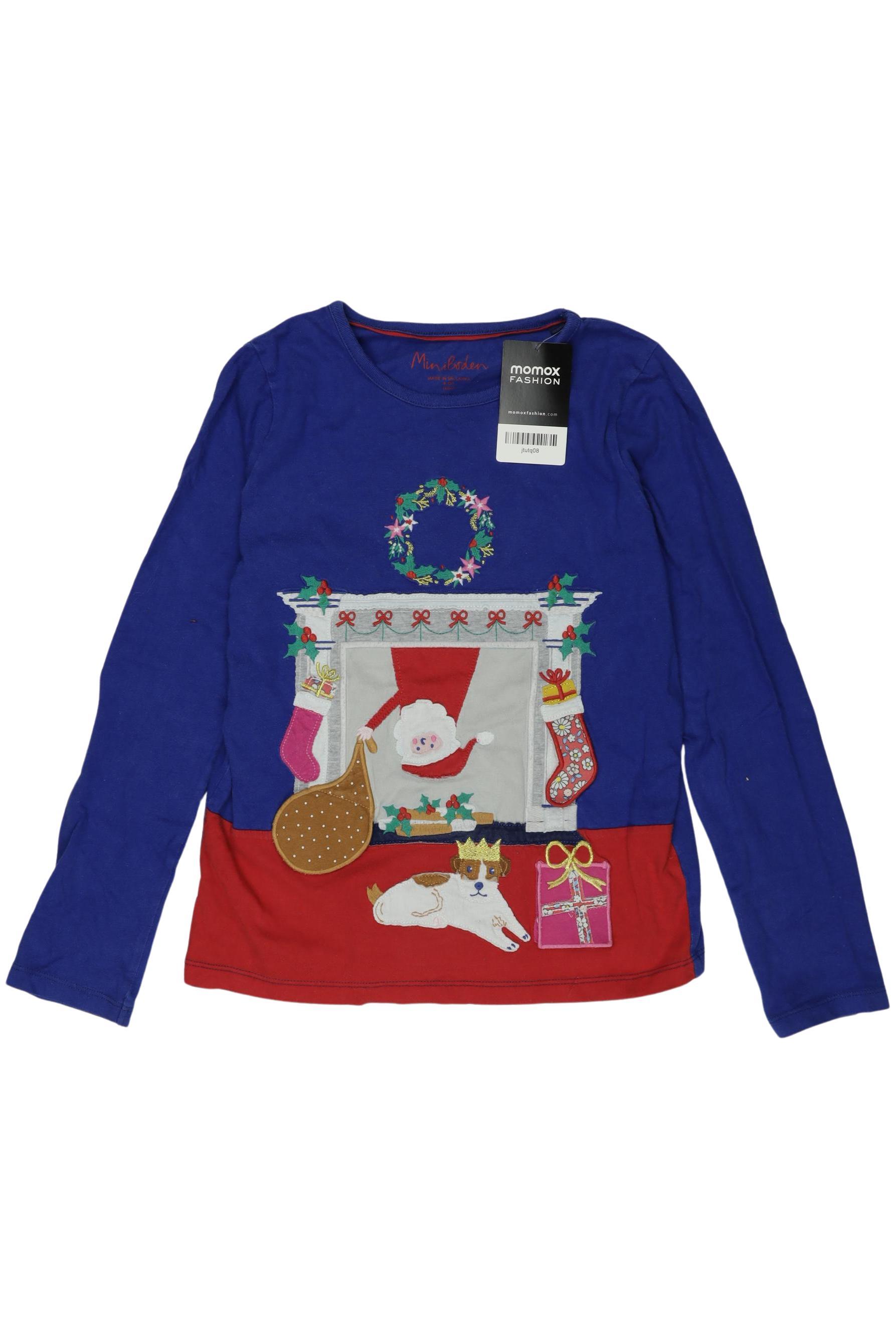 

Mini Boden Mädchen Langarmshirt, blau, Gr. 140