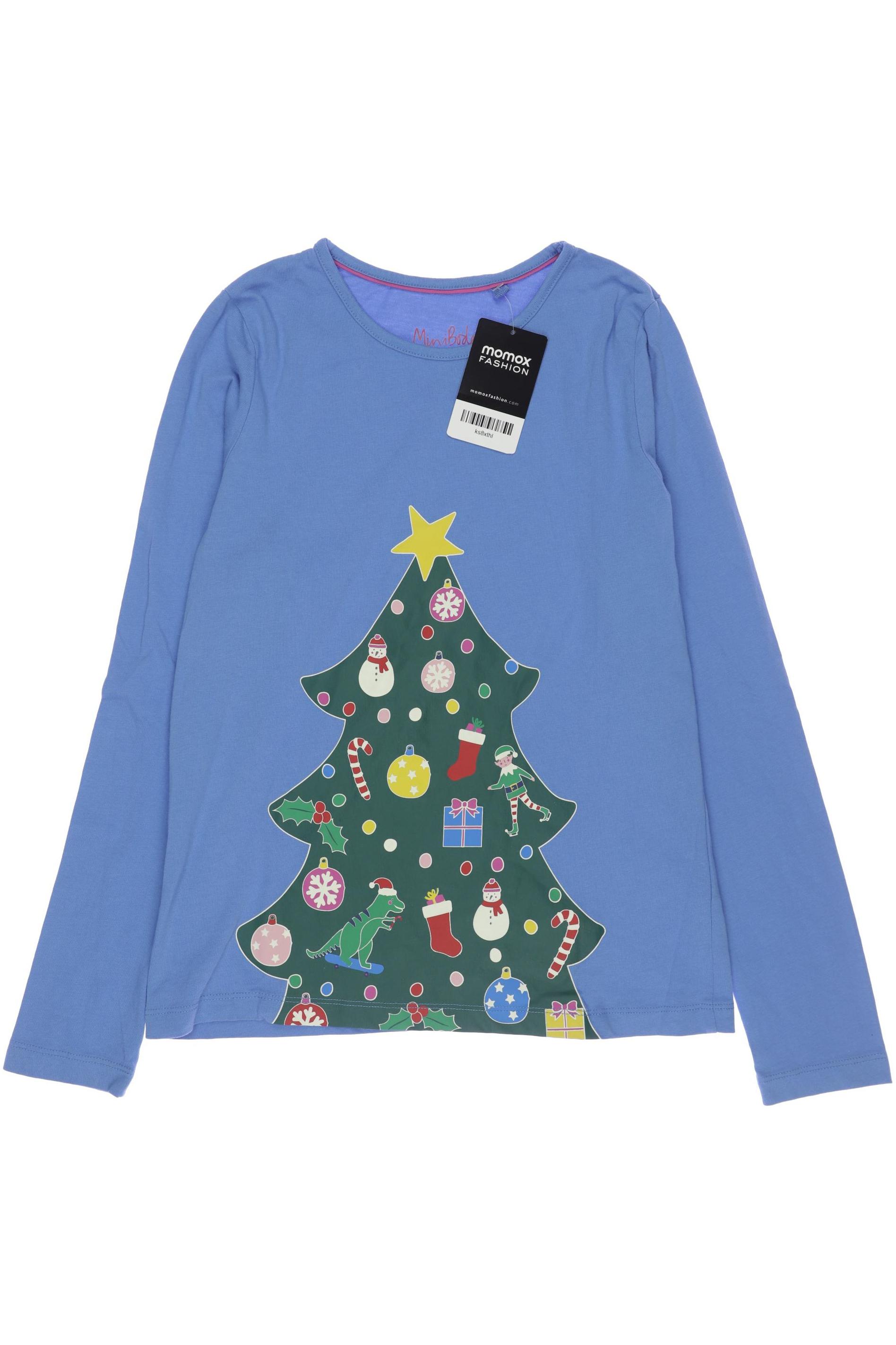 

Mini Boden Damen Langarmshirt, blau, Gr. 152