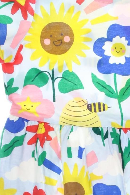 Thumbnail - Mini Boden Mädchen Kleid, hellblau, Gr. 134