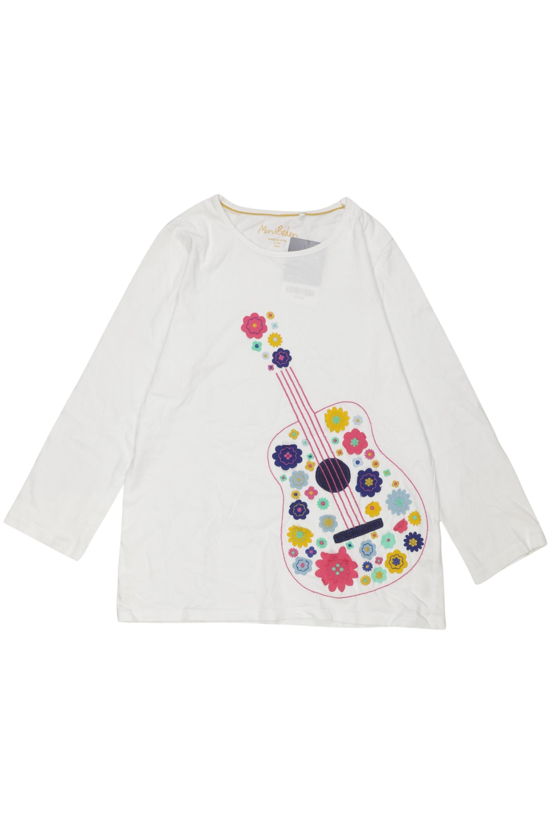 

Mini Boden Mädchen Langarmshirt, weiß, Gr. 152