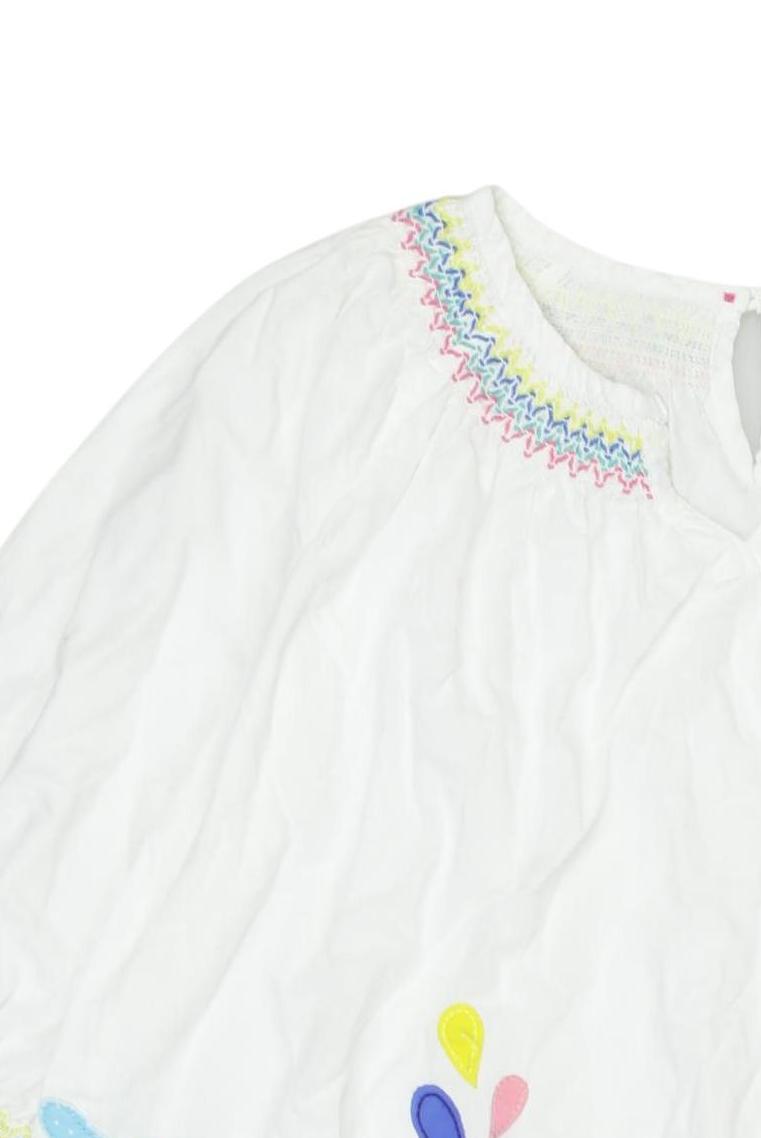 Thumbnail - Mini Boden Mädchen Bluse, weiß, Gr. 104