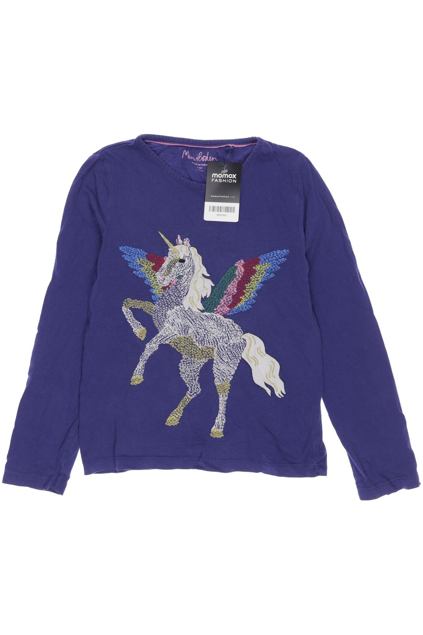 

Mini Boden Damen Langarmshirt, blau, Gr. 140