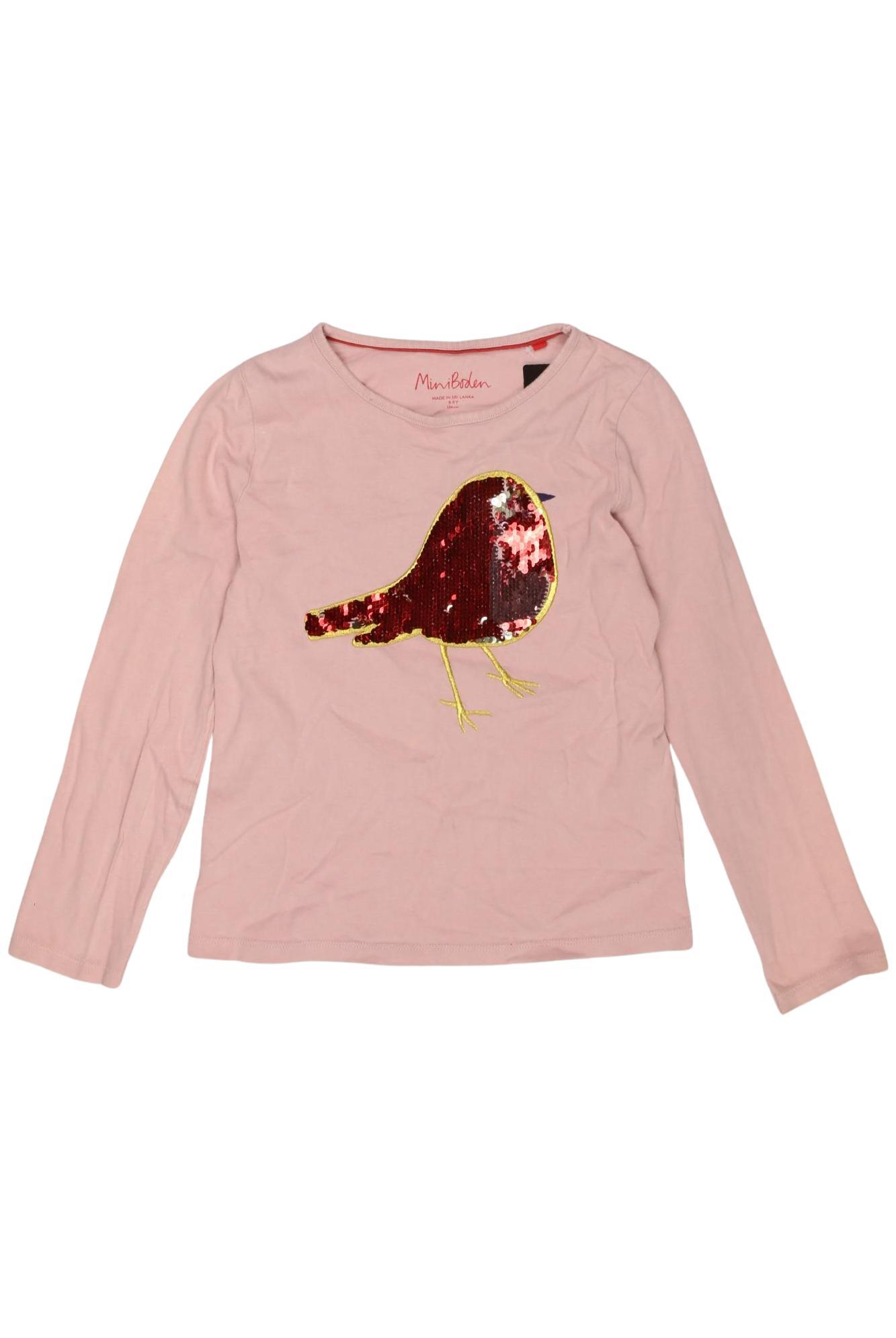 

Mini Boden Mädchen Langarmshirt, pink, Gr. 134